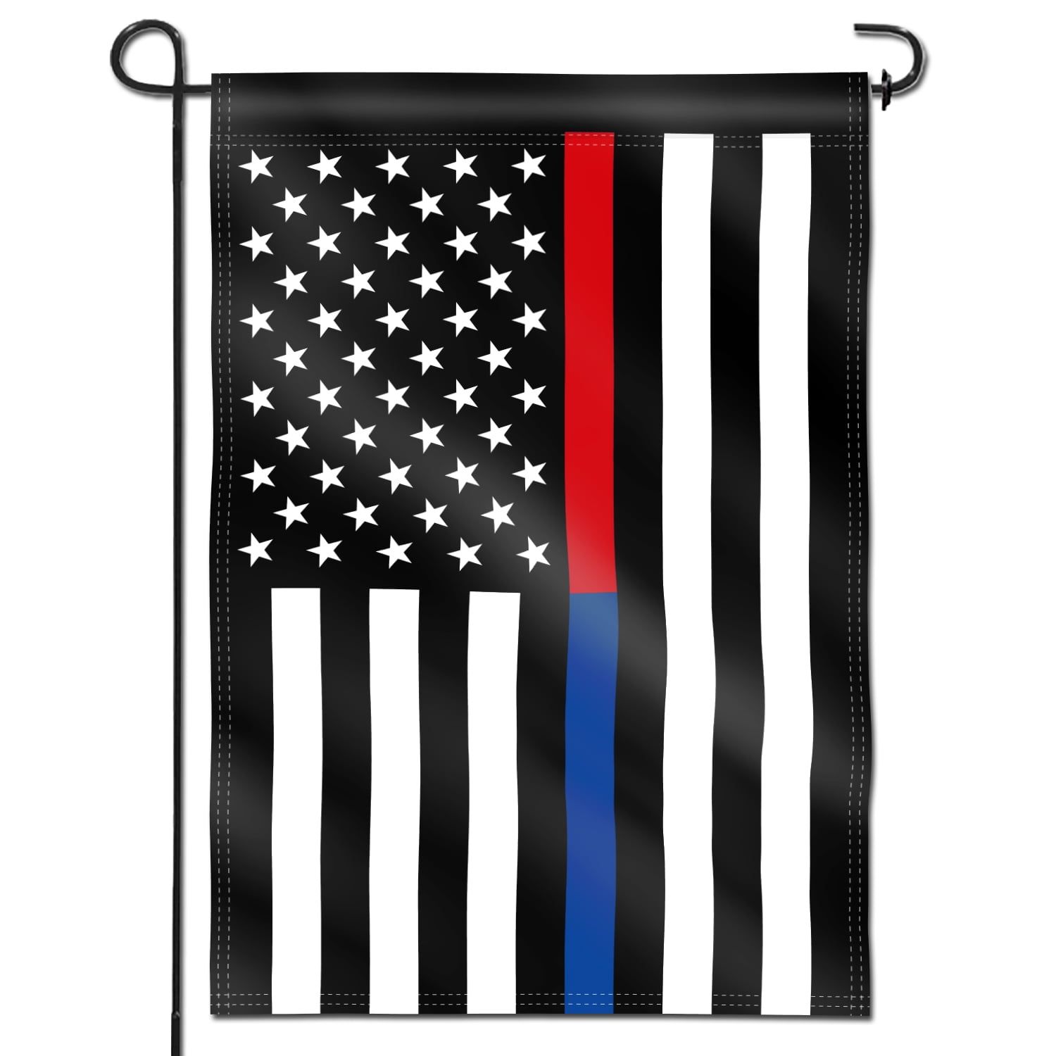 Patriotic American Flag with Blue and Red Stripes Garden Banner