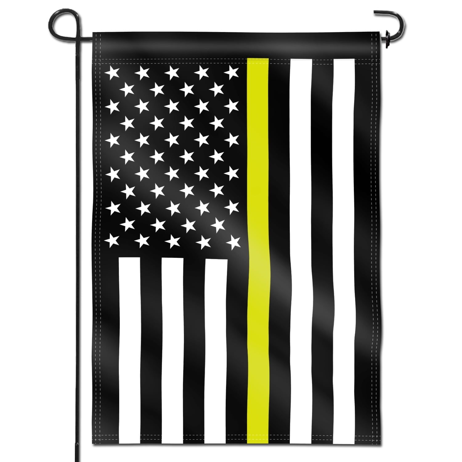 Thin Yellow Line USA Double-Sided Polyester Garden Flag