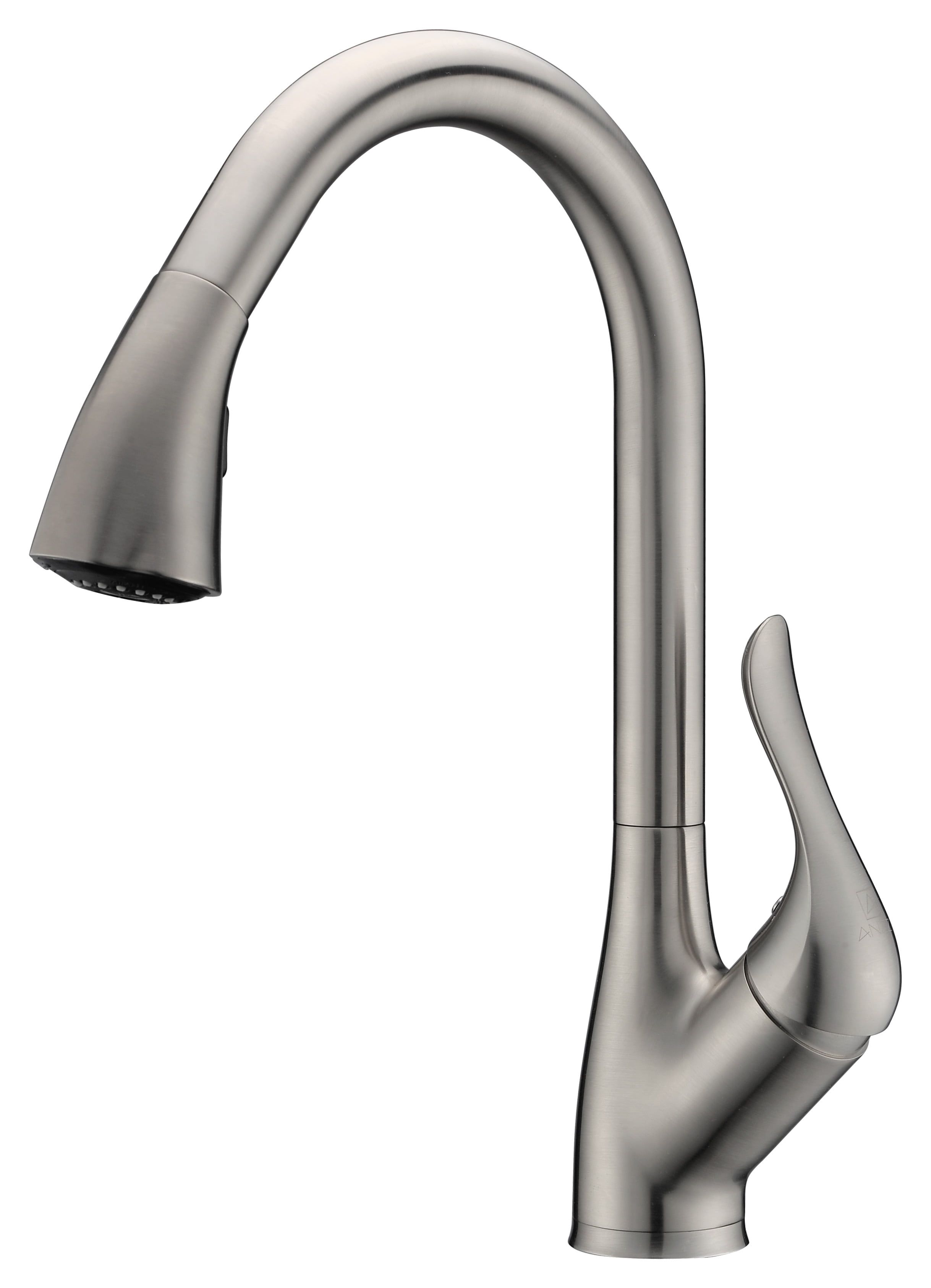 Brushed Nickel Single-Handle Pull-Down Kitchen Faucet