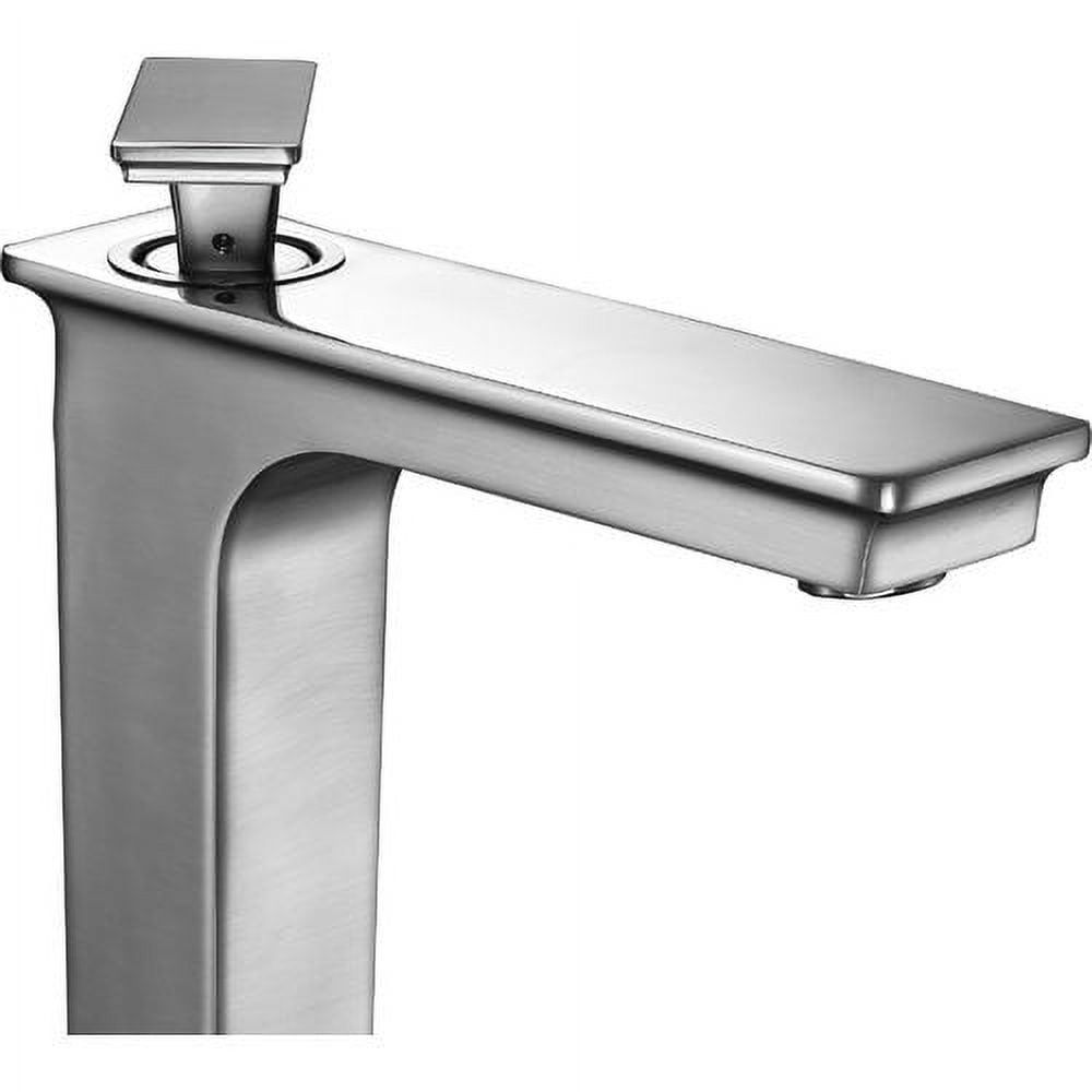 Brushed Nickel Single-Handle Vessel Bathroom Faucet