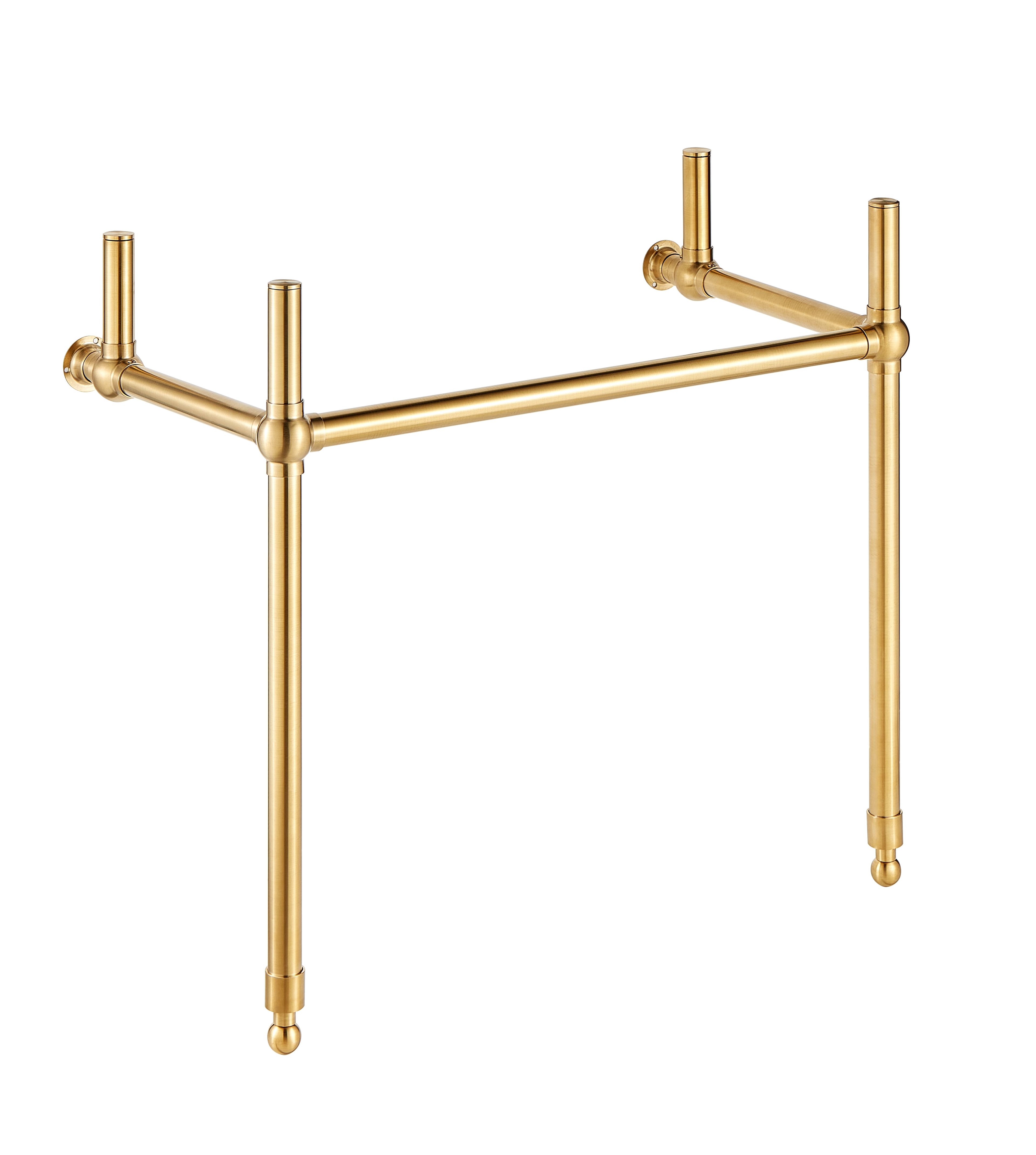 Verona 34.5" Brushed Gold Bathroom Console Sink Base