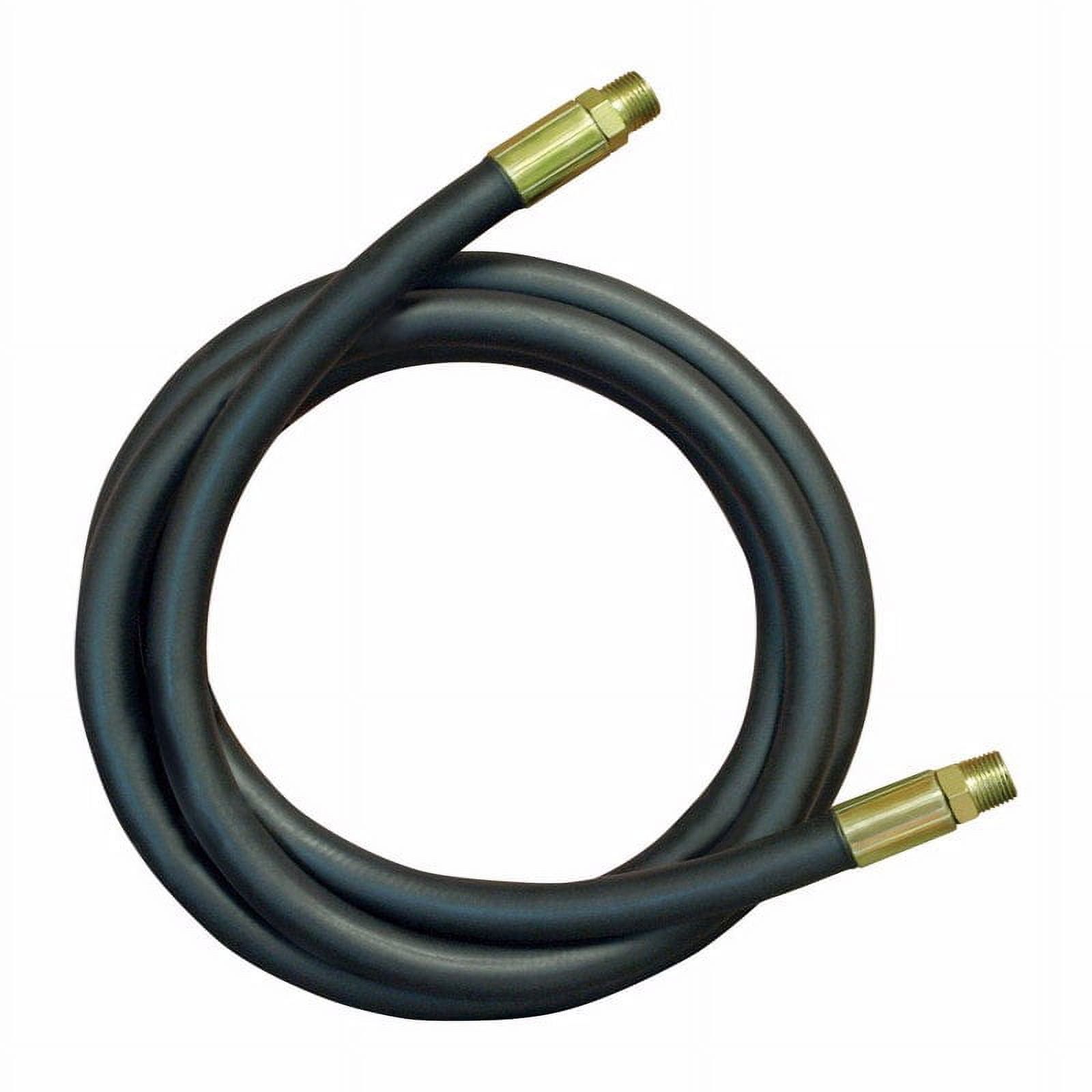 48-Inch Black 2-Wire Hydraulic Hose with Solid Connectors