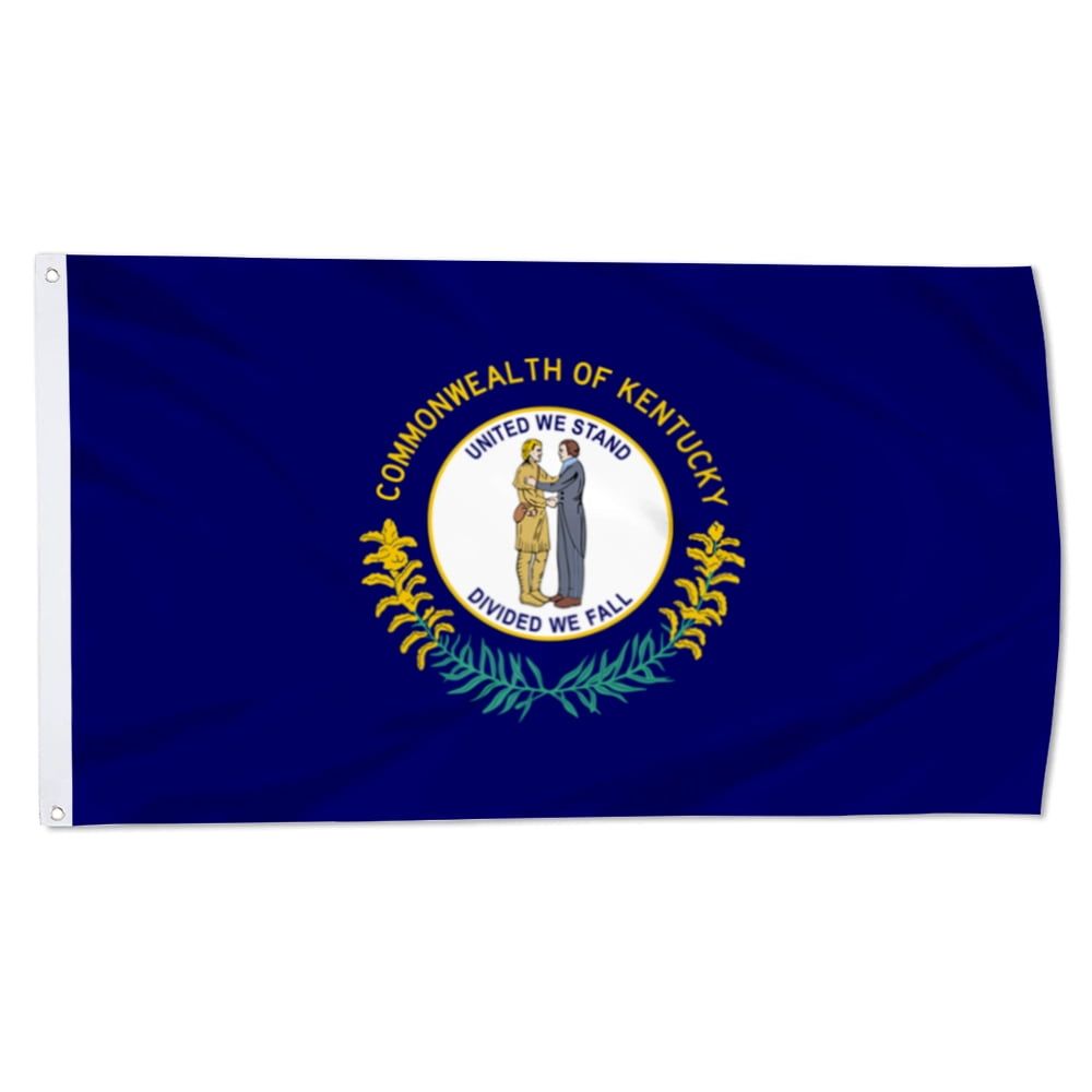 Kentucky State Flag 3x5 ft Polyester with Brass Grommets