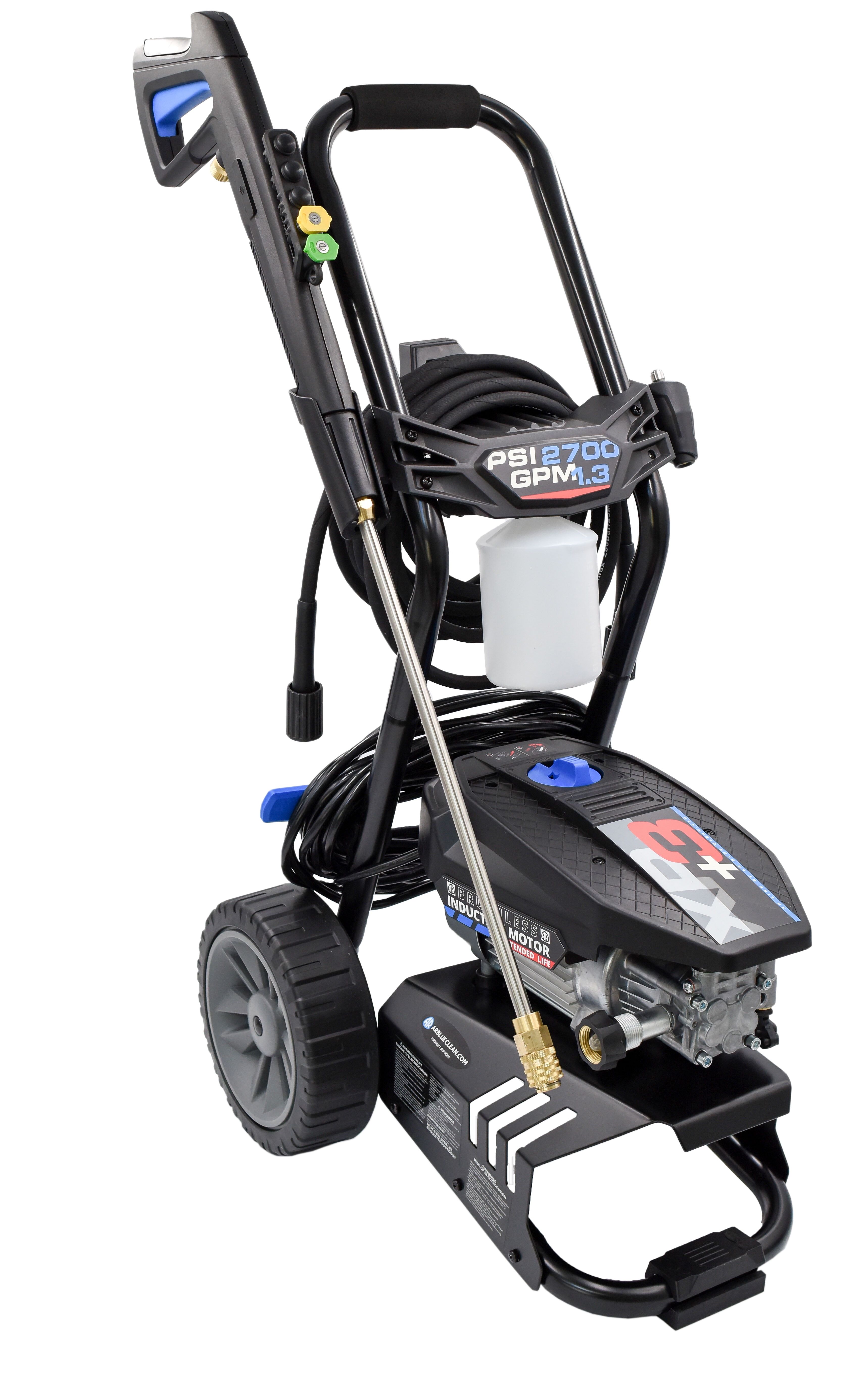 2700 PSI Black and Blue Electric Pressure Washer with PVC Hose