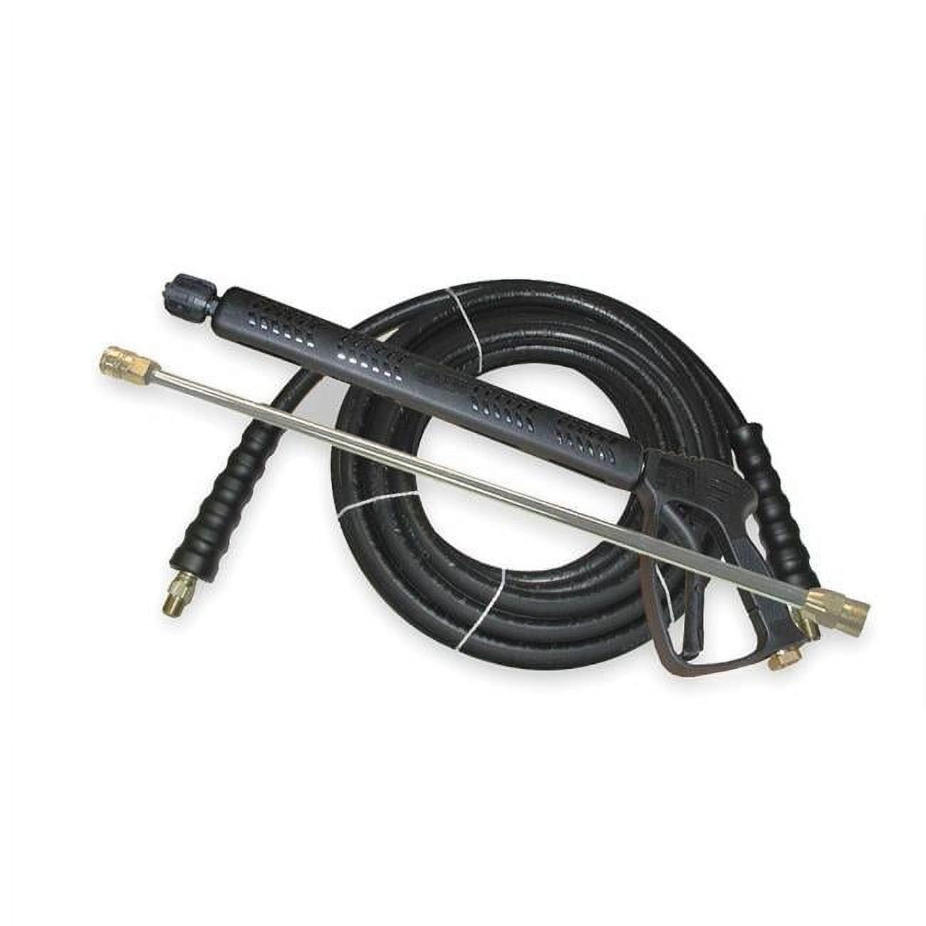 Professional Black and Silver Spray Gun Wand Hose Kit