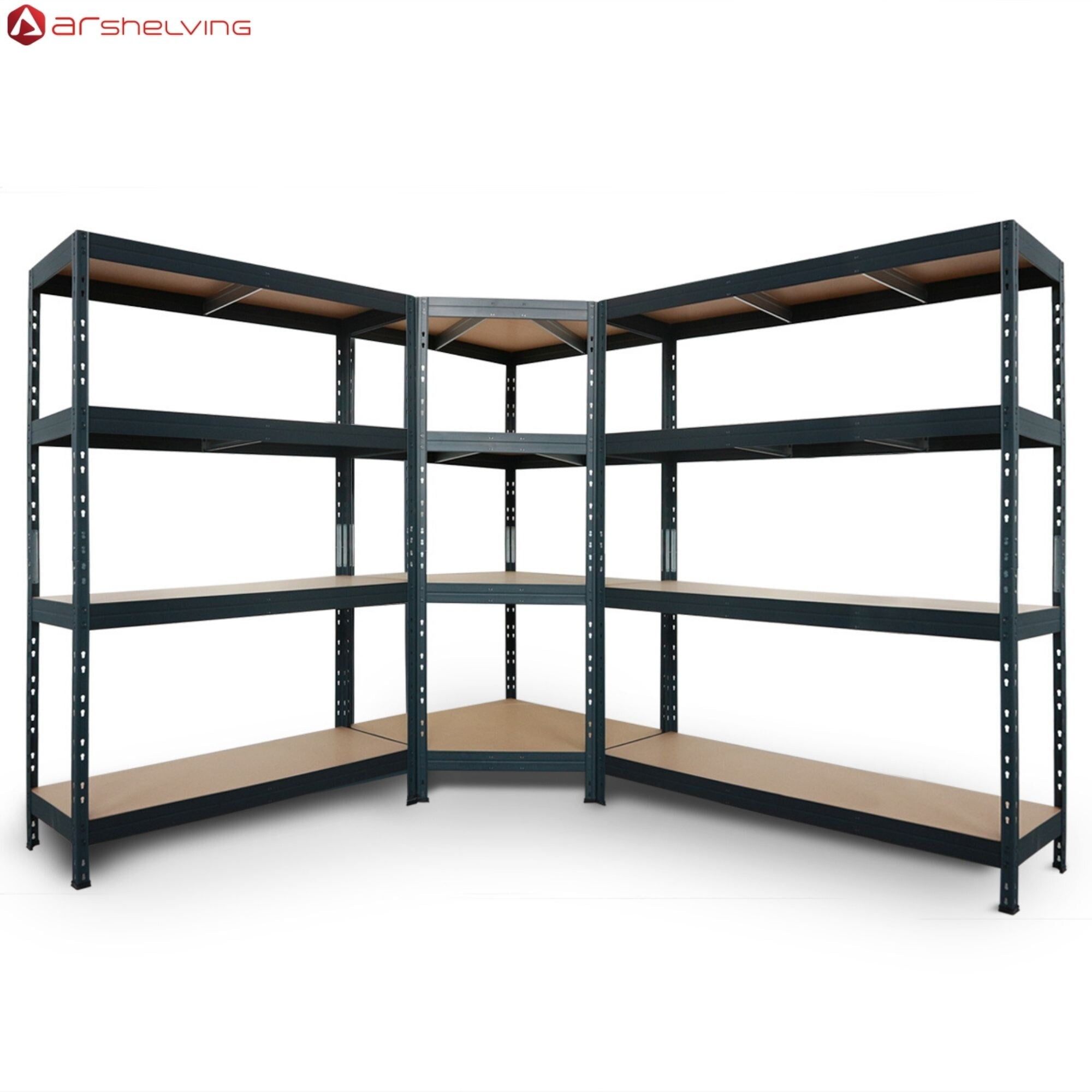 AR Shelving 71" x 47" x 18" Metal and Fiberwood Garage Shelving Unit