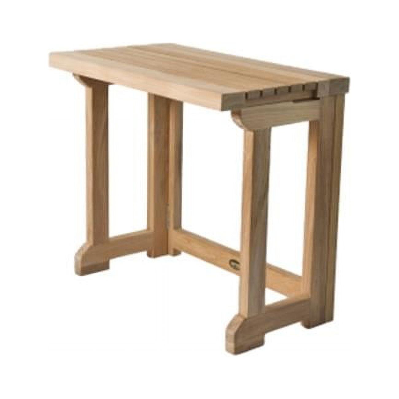 Teak Folding Shower Bench with Gateleg