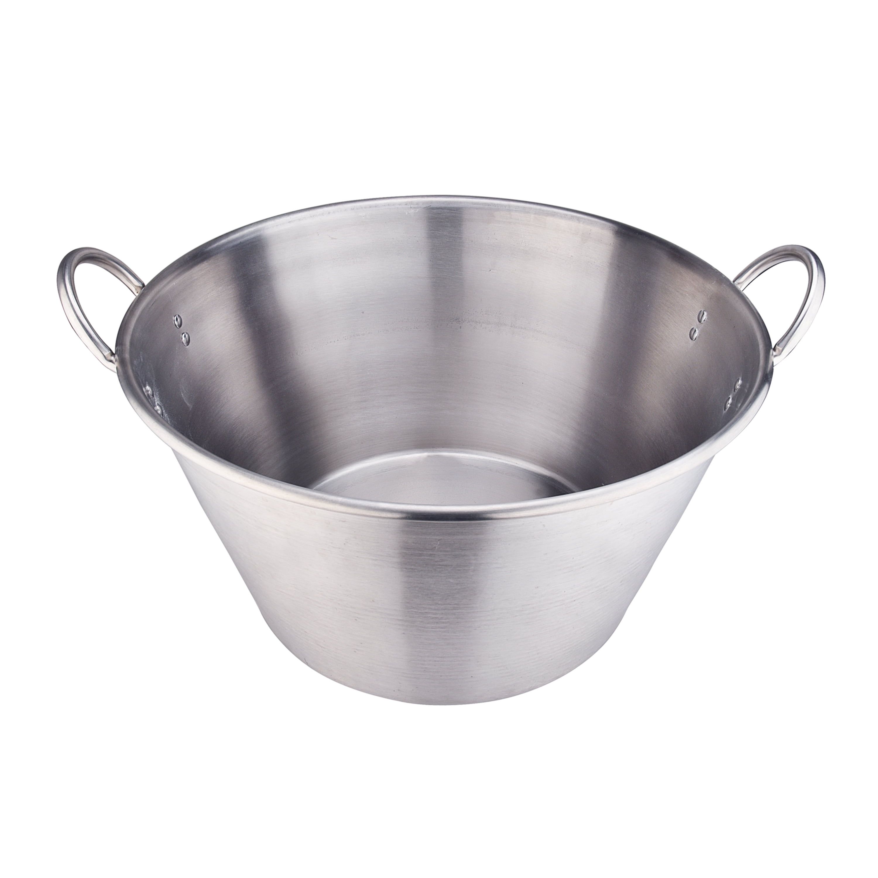 Large 41QT Heavy Duty Stainless Steel Cooking Pot with Handles