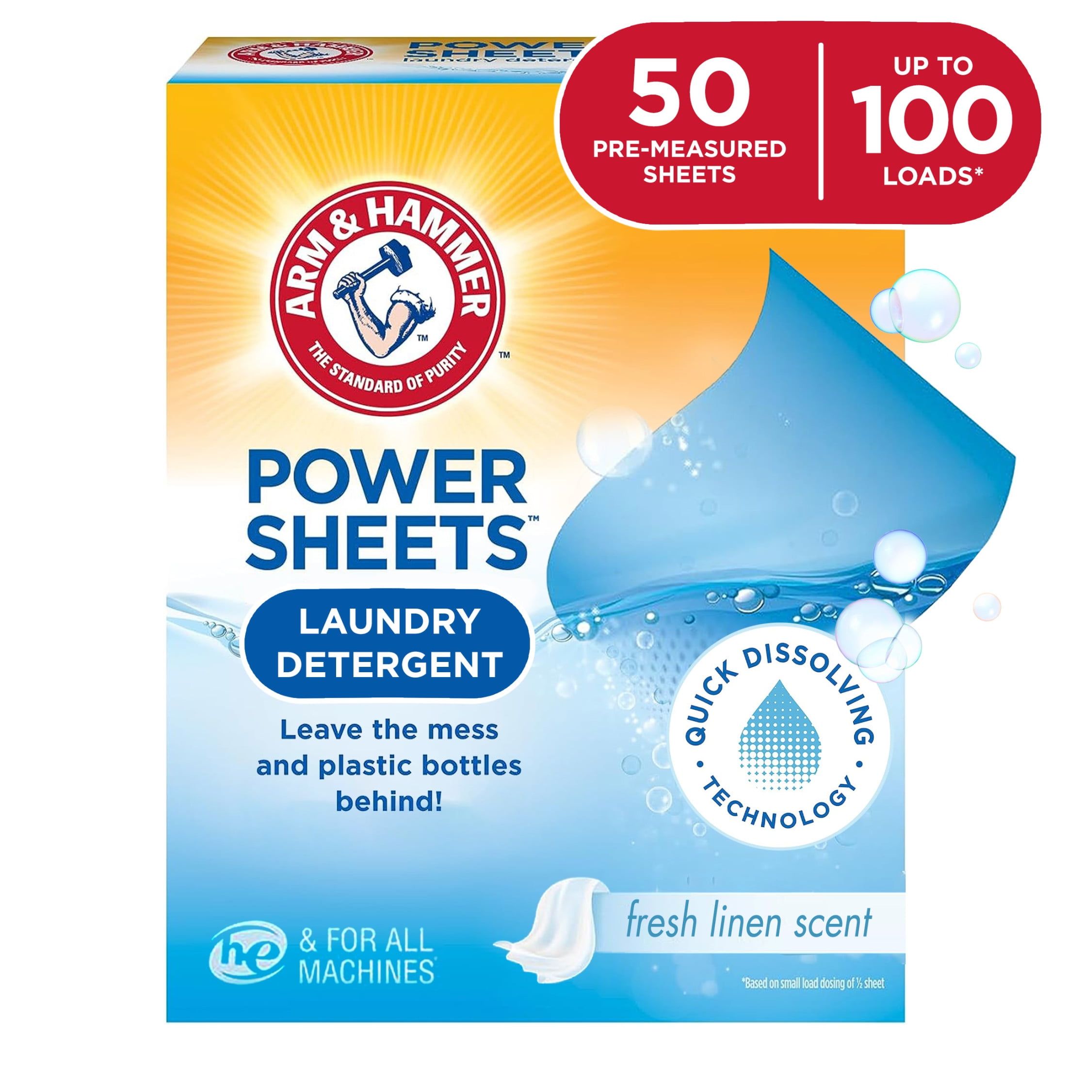 Fresh Linen High Efficiency Laundry Detergent Sheets