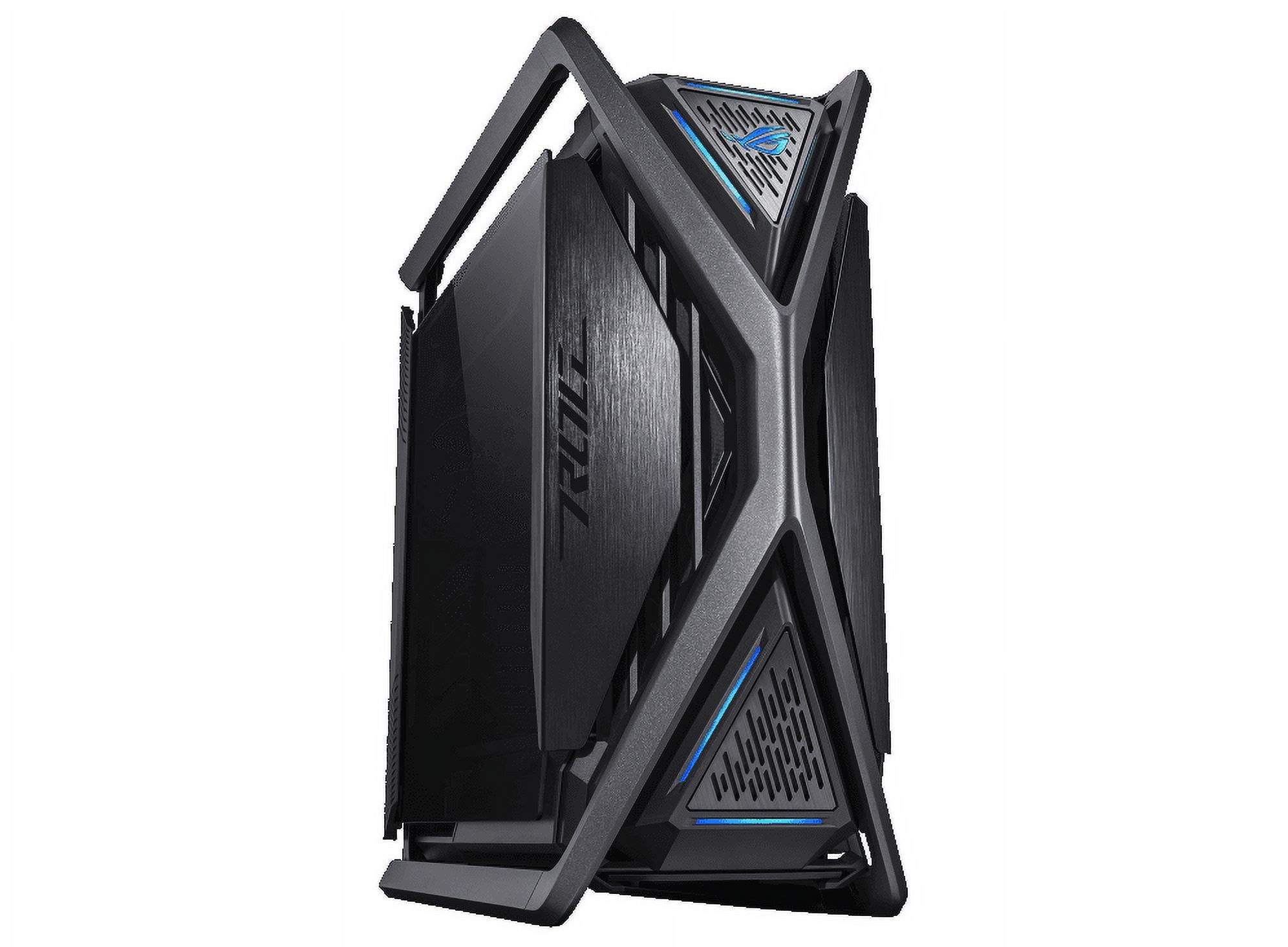 Black Full-Tower Gaming Case with LED and Side Panel Window