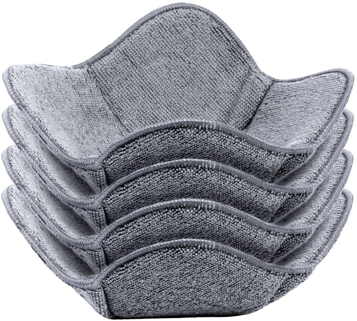 Gray Polyester Microwave Bowl Cozy Holders Set of 4