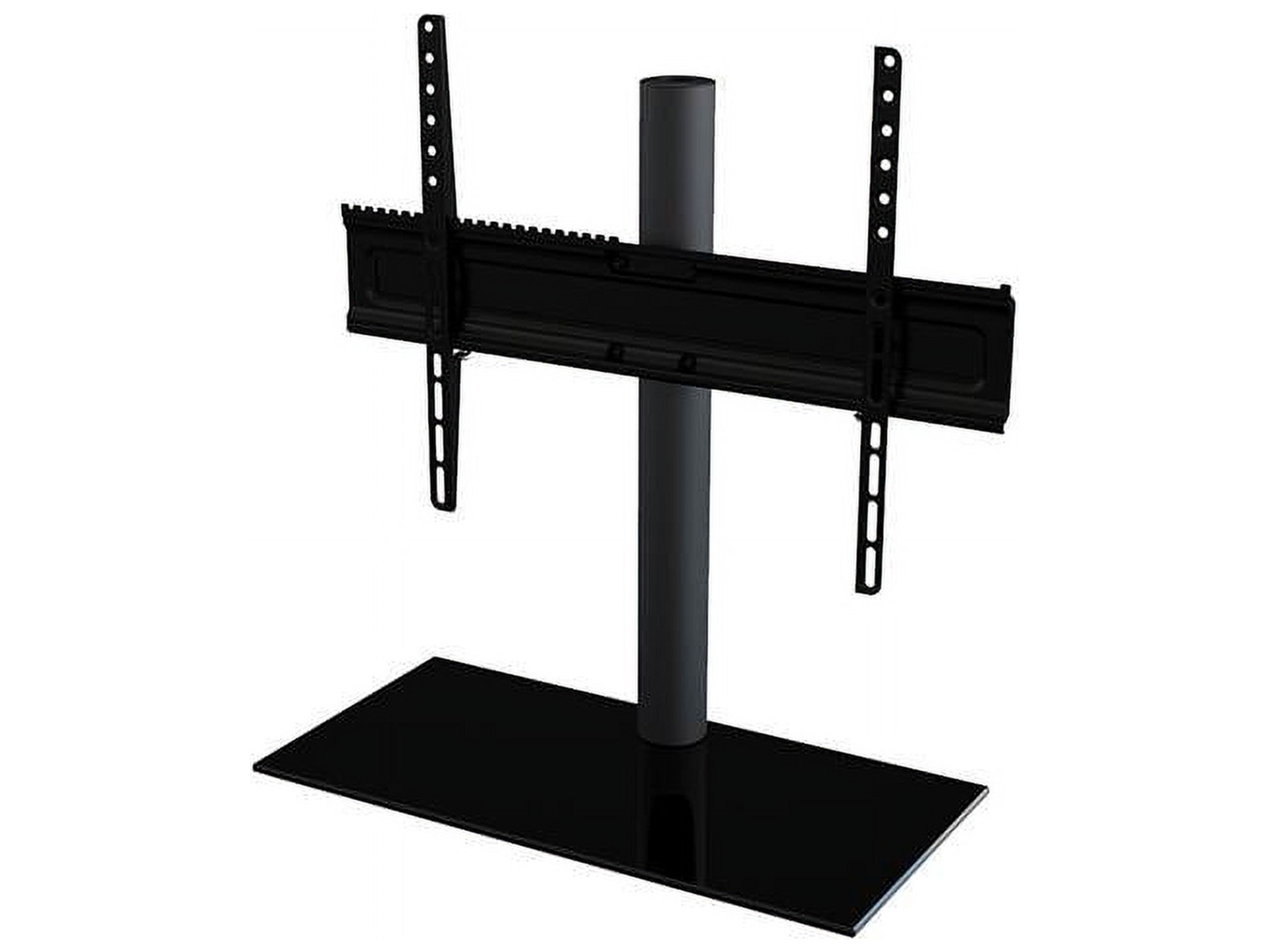 Universal Gloss Black Metal Table Top TV Stand for 46-65 Inch TVs