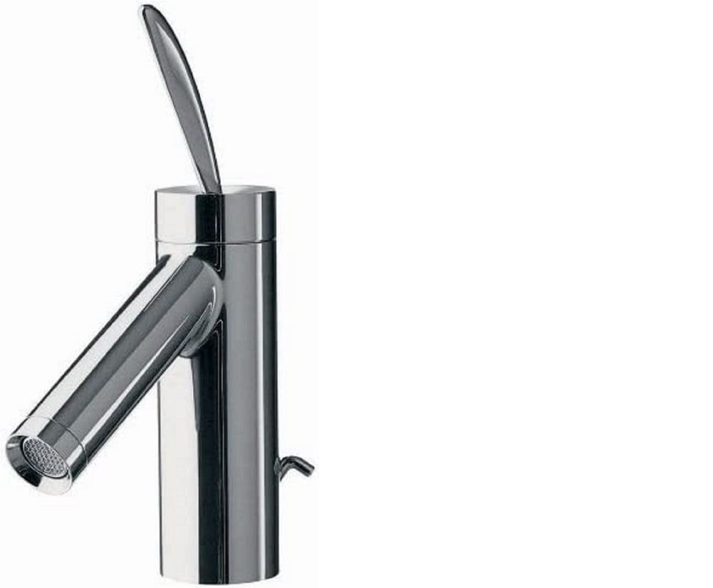 Sleek Modern 9" Black Brass Single-Hole Bathroom Faucet