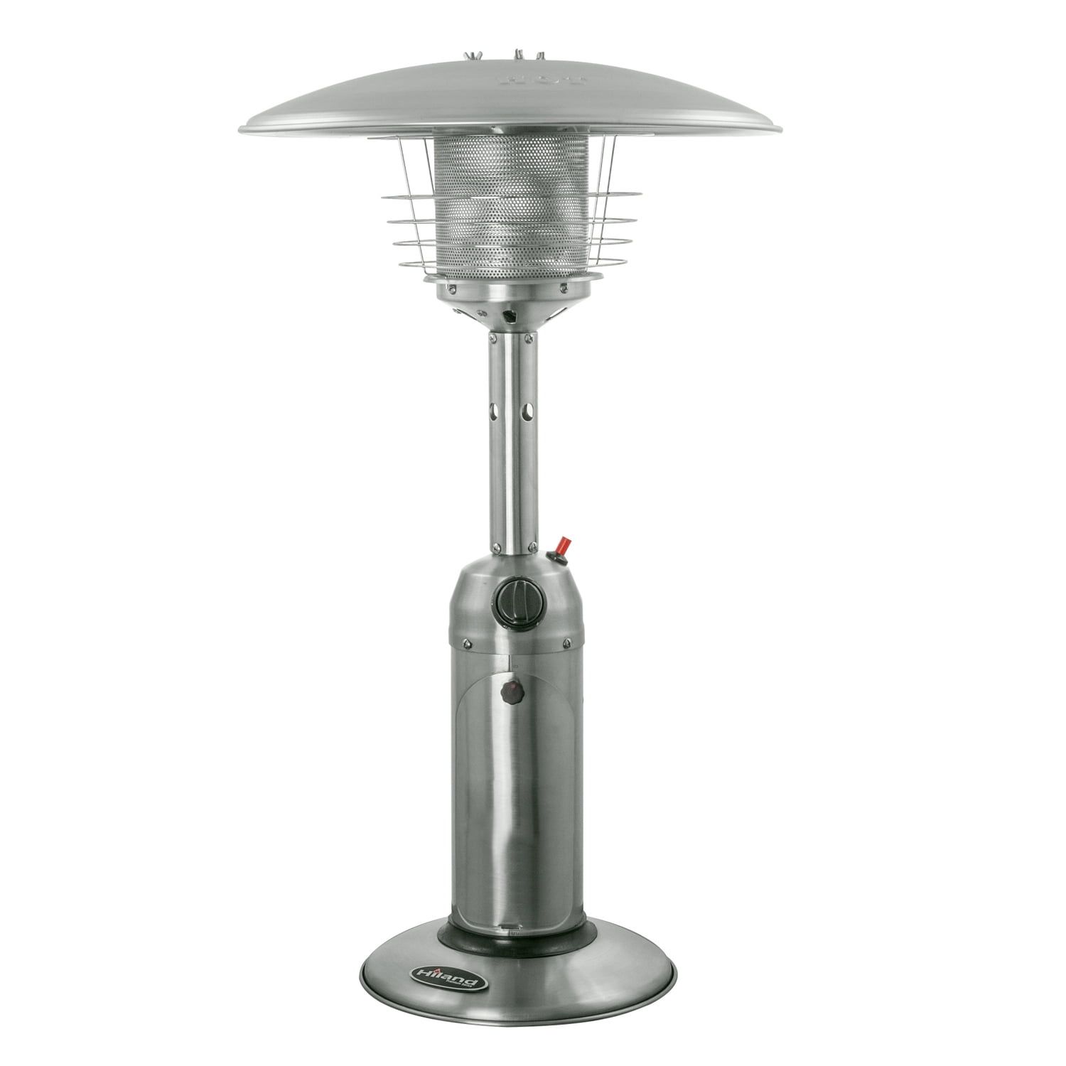 Stainless Steel Tabletop Propane Patio Heater with Emergency Shut Off