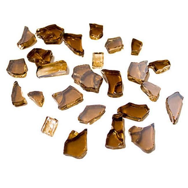 Copper Reflective Fire Glass for Fire Pits, 10 lb