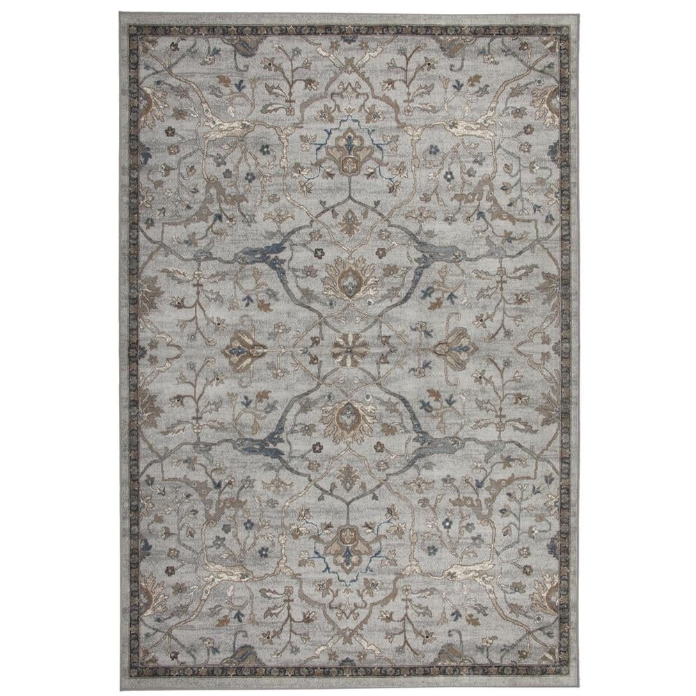 Sonoma Blue and Beige Rectangular Wool Area Rug