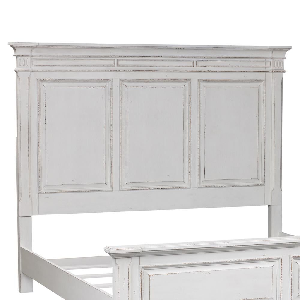 Abbey Park Antique White King Panel Headboard