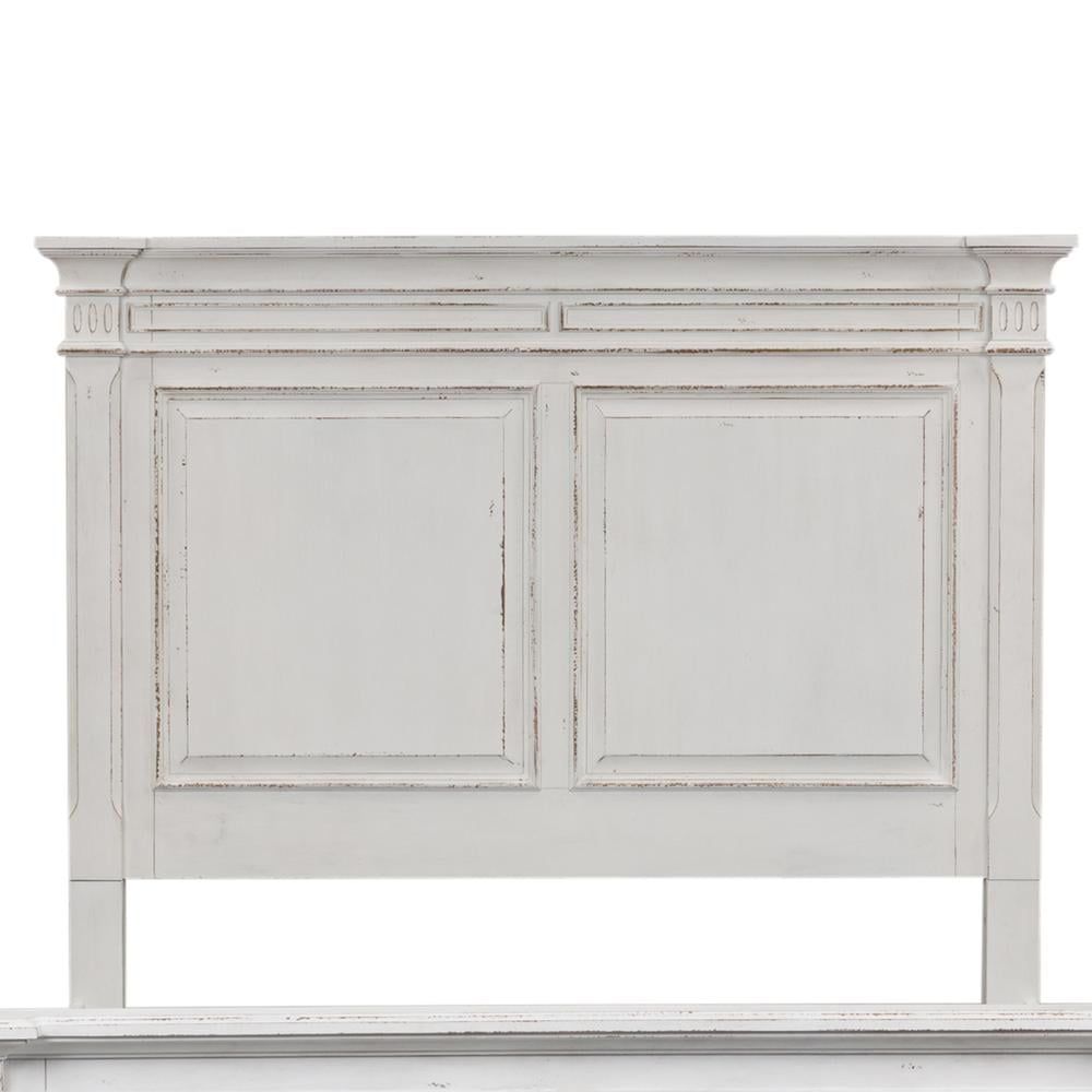 Abbey Park Antique White Queen Wood Panel Headboard