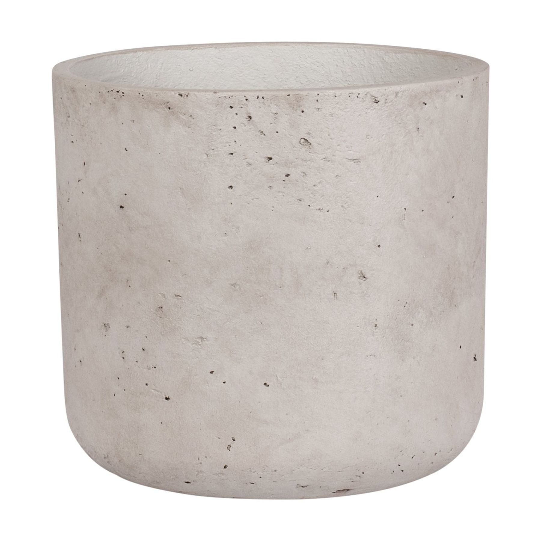 Large Gray Cement Round Indoor/Outdoor Planter