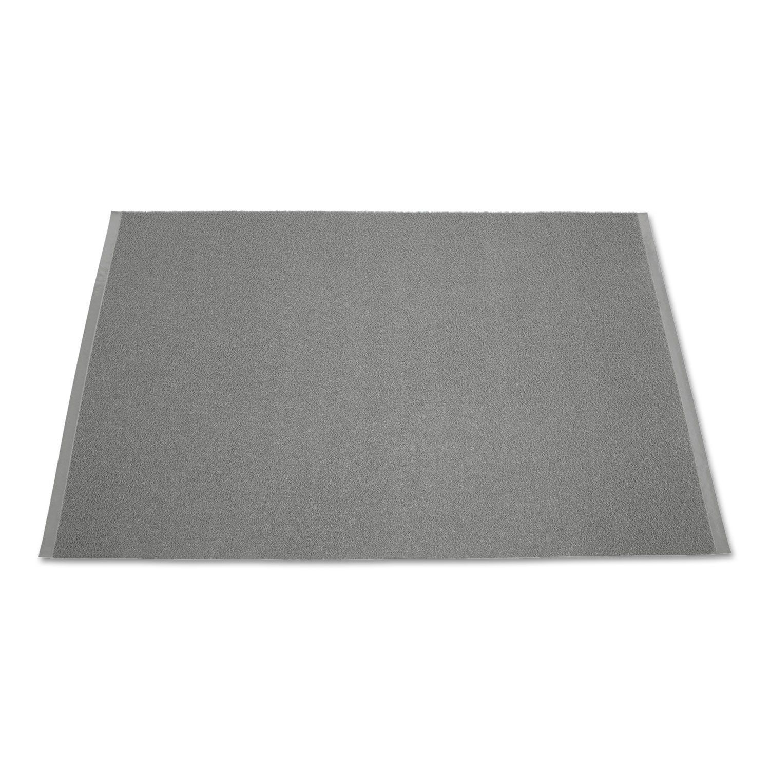 Gray Vinyl Loop Spaghetti-Pile Entry Mat 48 x 72