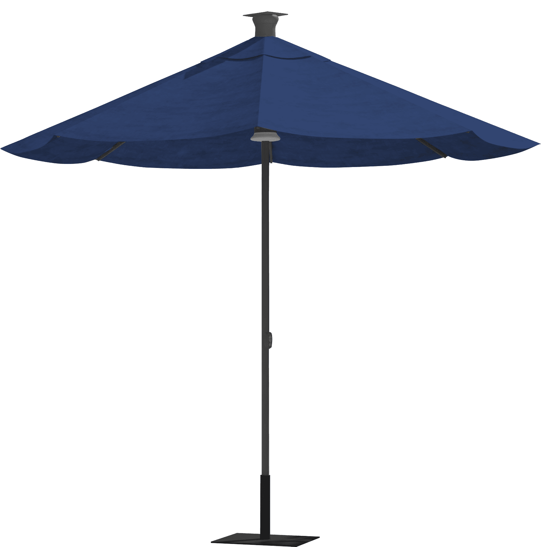 Above Height Series 9-Foot Spectrum Indigo Aluminum Market Umbrella