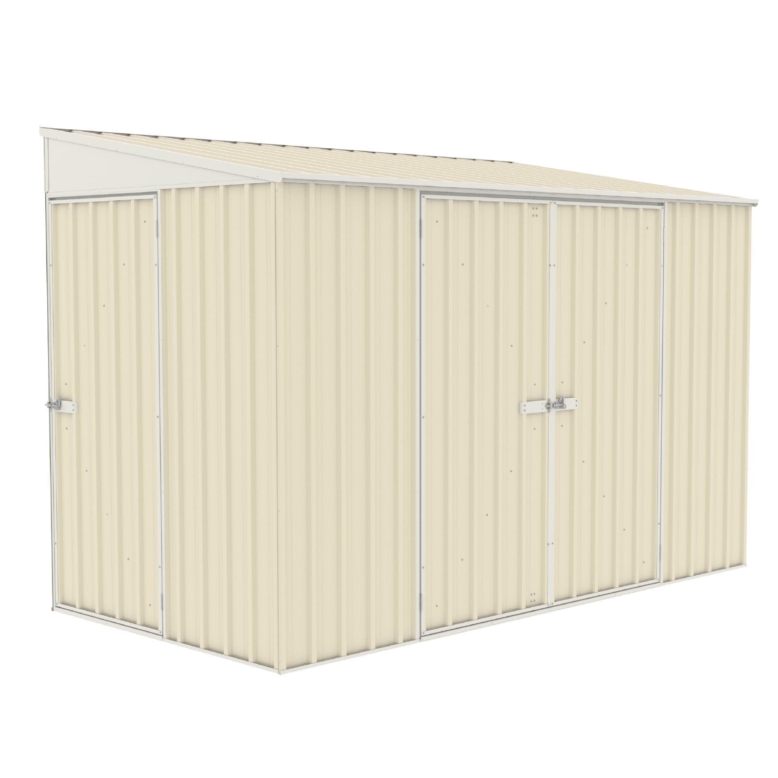 Durango 10' x 5' Cream Metal Lean-To Storage Shed