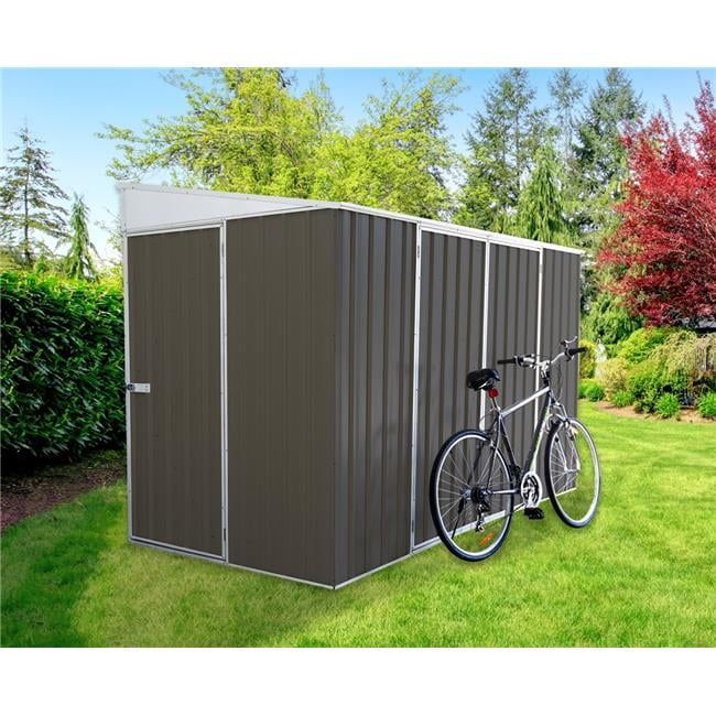 Durango 6x10 Woodland Gray Galvanized Steel Bike Shed Kit