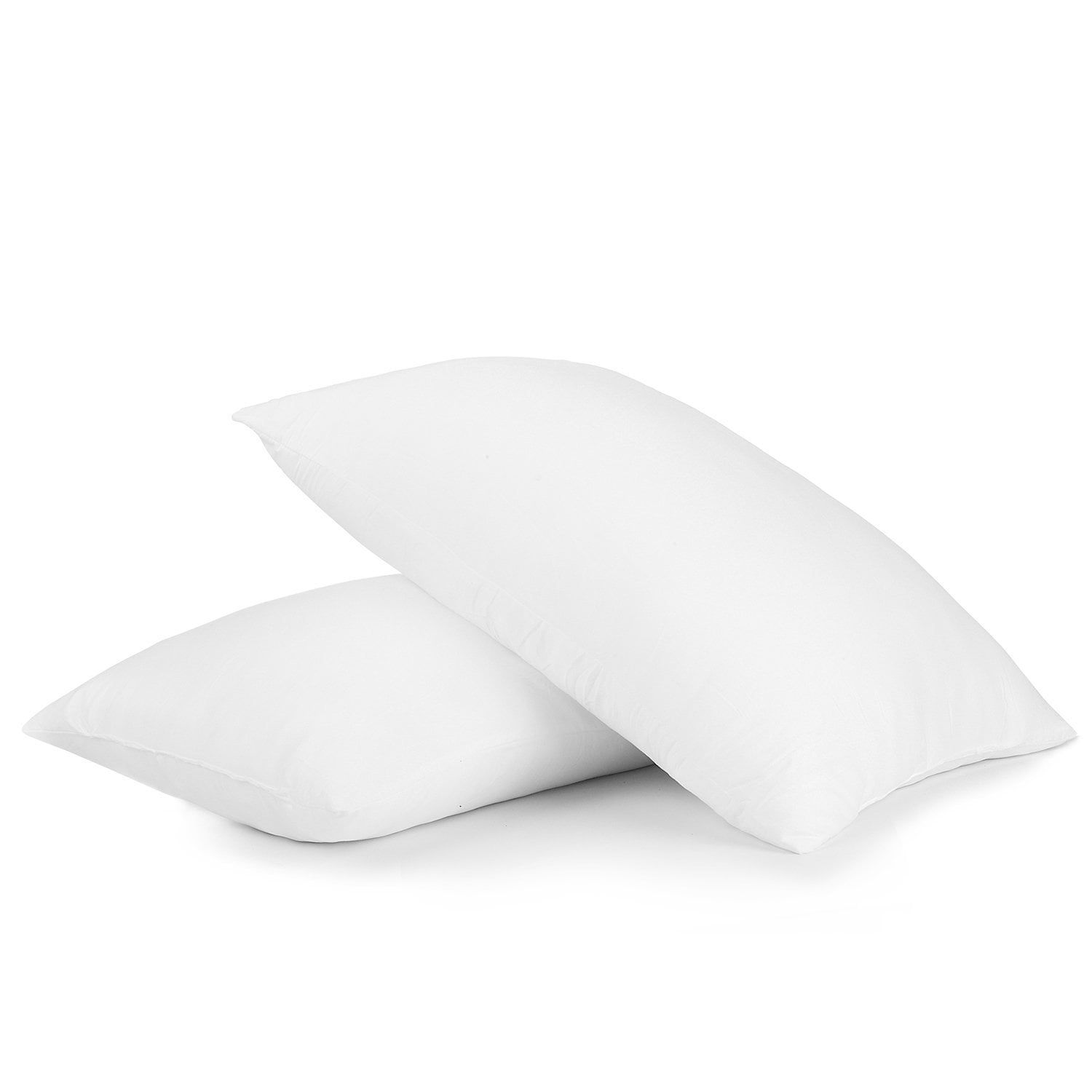 Standard White Hypoallergenic Polyester Bed Pillows, 2 Pack