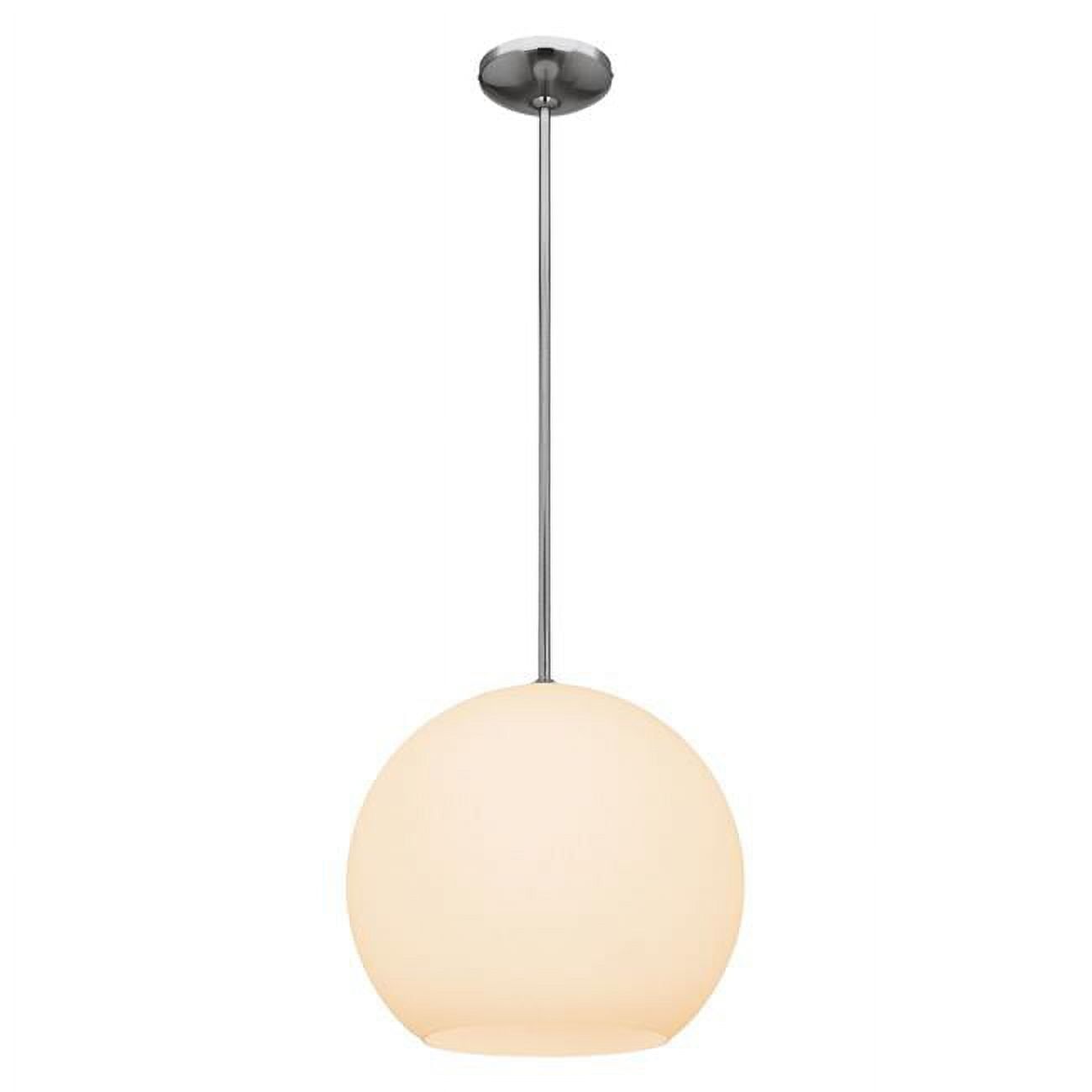 Celestial Globe Brushed Steel 14" LED Pendant Light