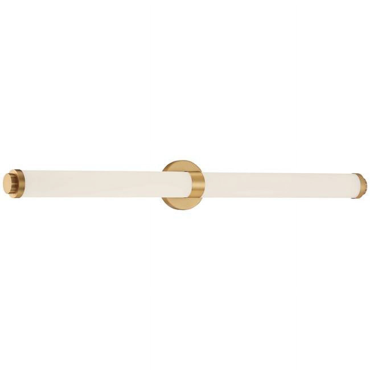 Aqua Elegance Brushed Gold LED Vanity Light - 37.25"