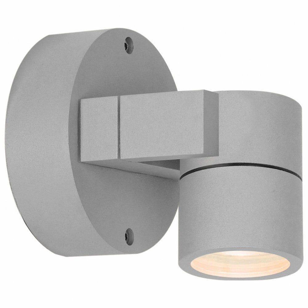 Compact Satin Outdoor LED Cylinder Light