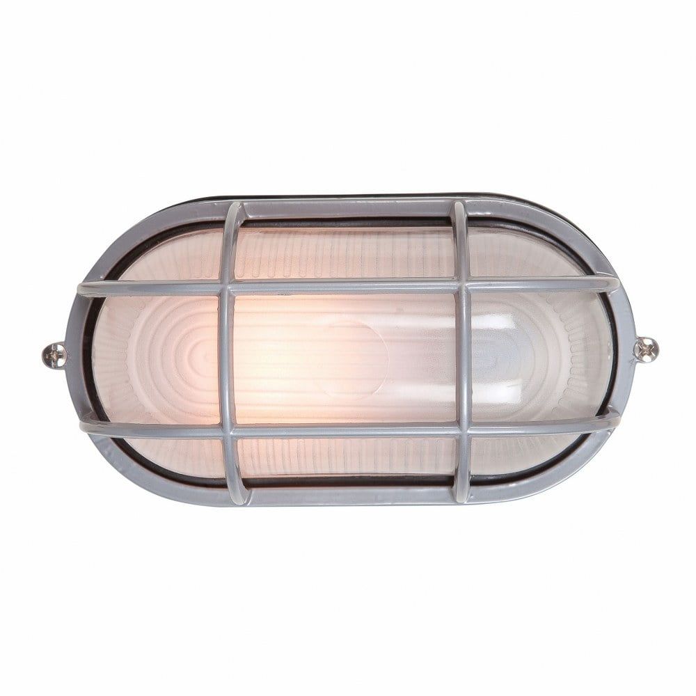 Nauticus Satin 11" Glass Outdoor Bulkhead Wall Light