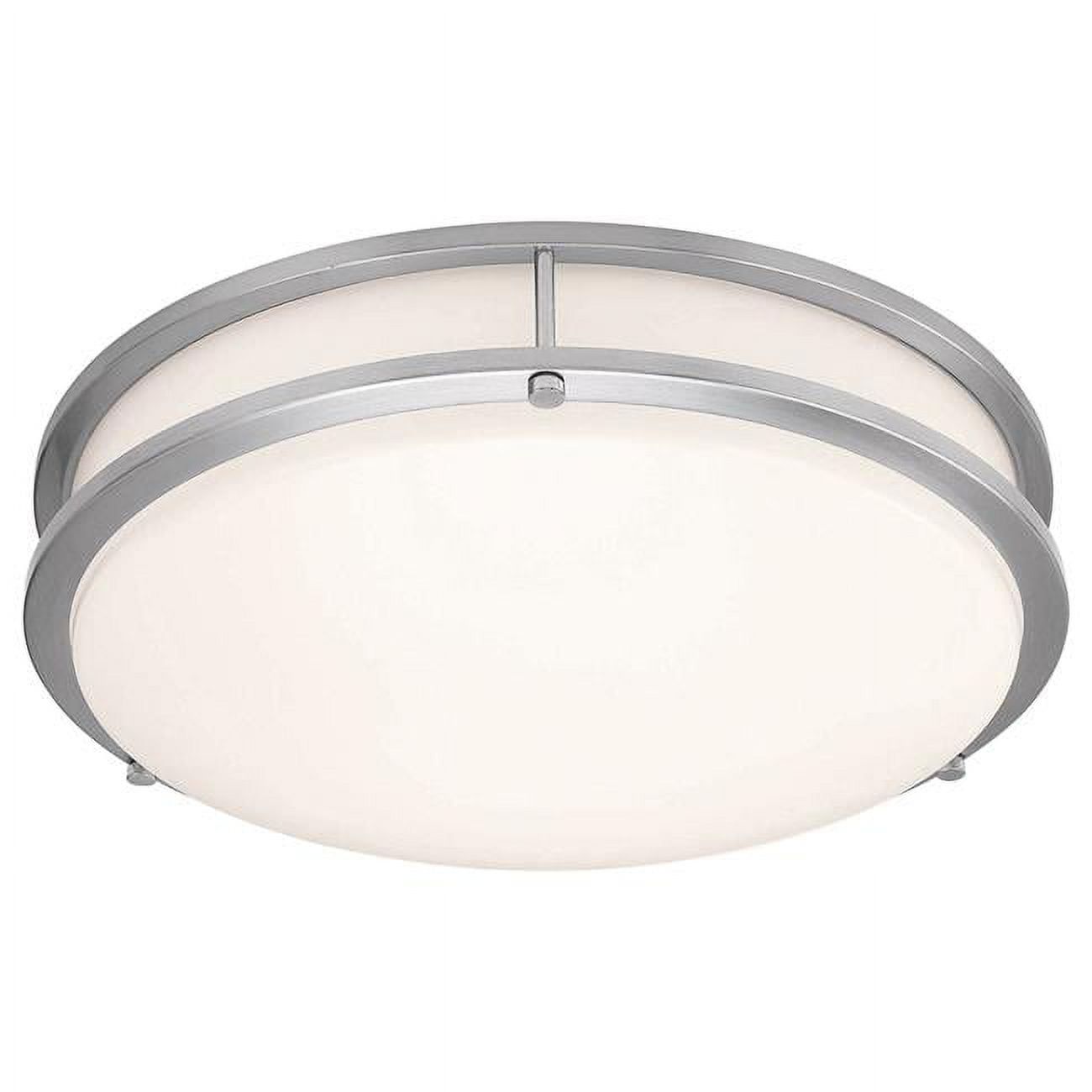 Solero III 13" Modern LED Globe Flush Mount in Brushed Steel