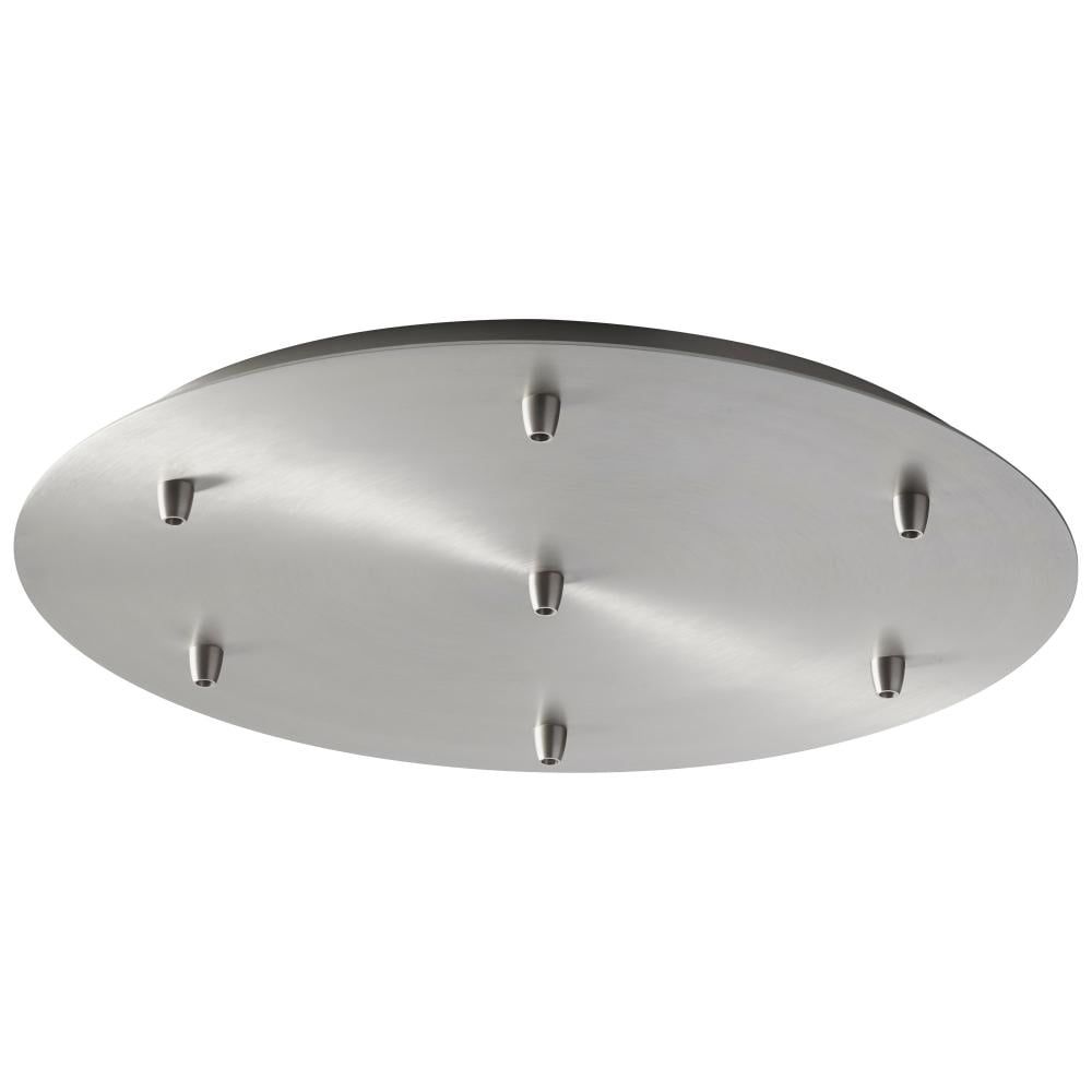 Satin Nickel 21'' Wide Traditional Indoor/Outdoor Pendant Canopy