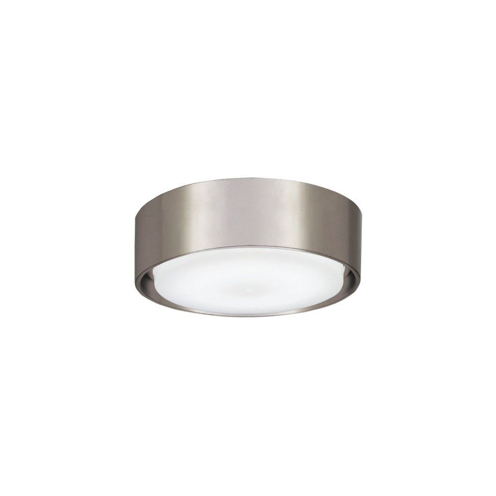 Brushed Nickel Wet 5" LED Ceiling Fan Light Kit - Polycarbonate