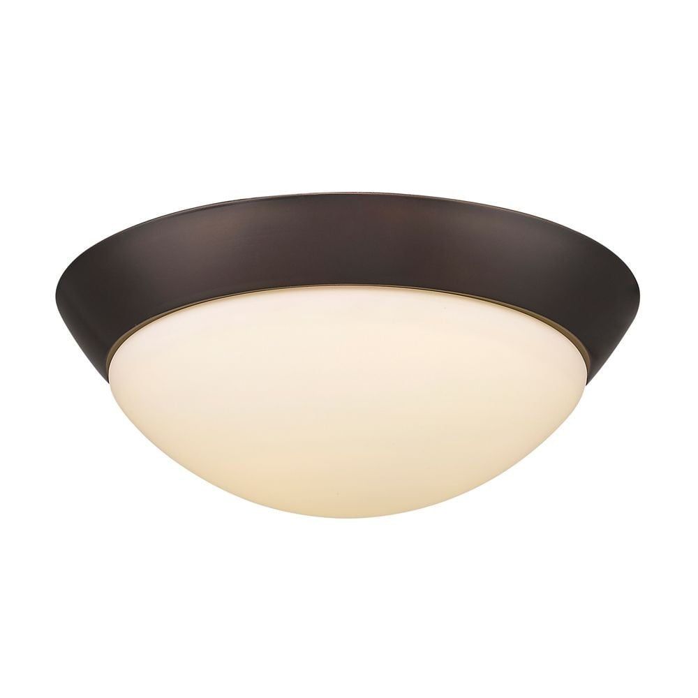 Satin Nickel 18W LED Flush Mount for Indoor/Outdoor Use