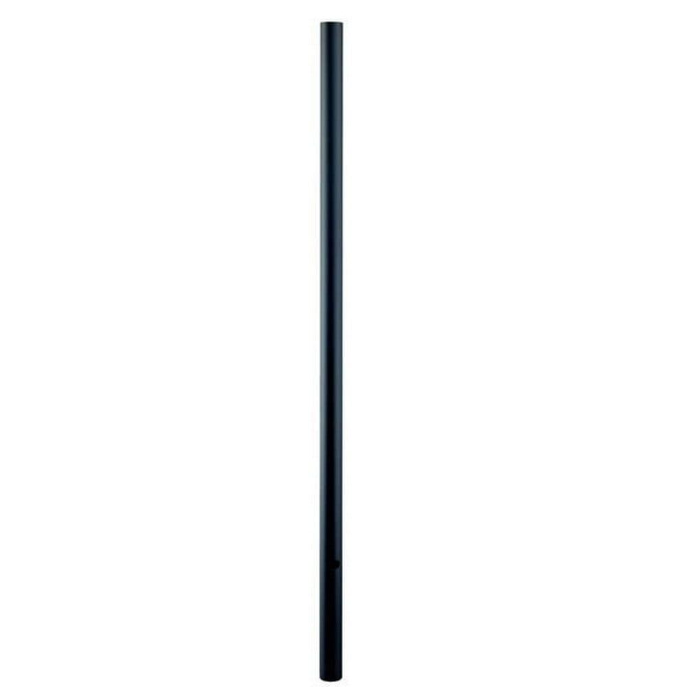 96" Matte Black Aluminum Direct Burial Lamp Post