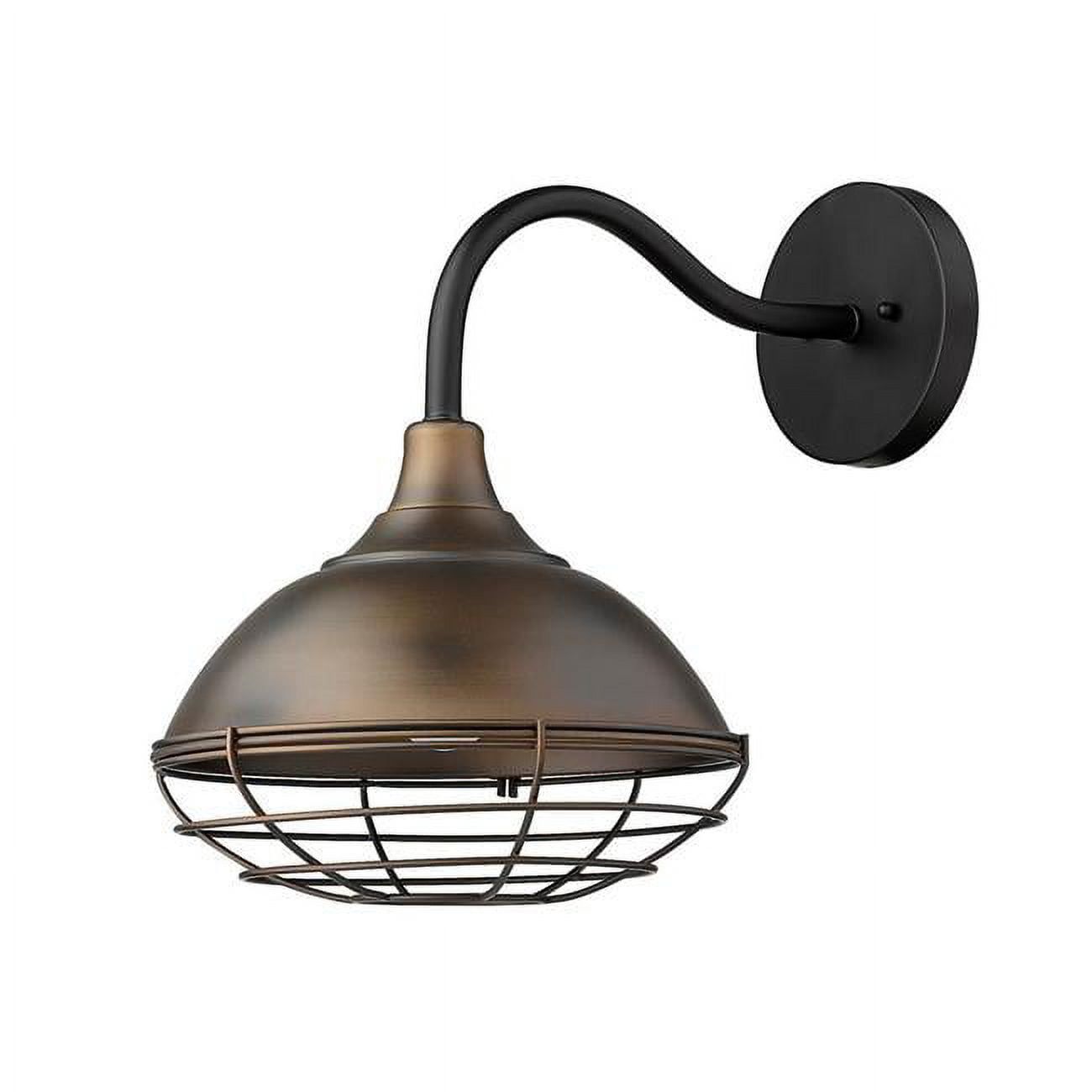 Afton Oil-Rubbed Bronze Industrial Outdoor Wall Light