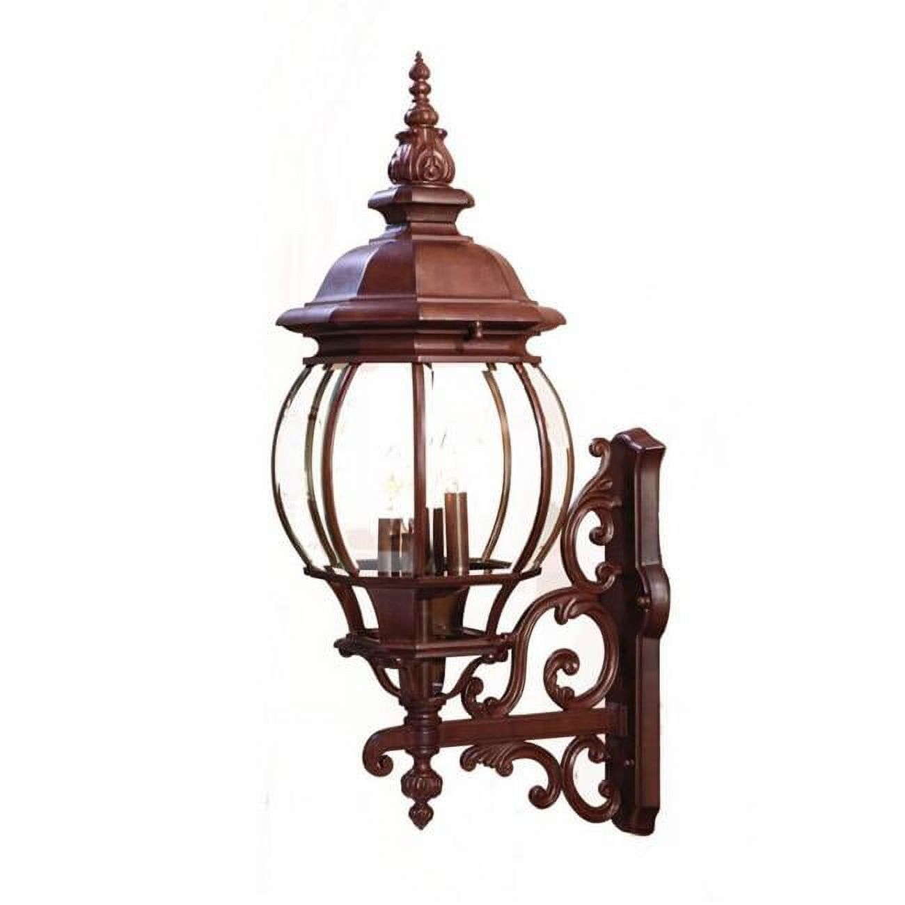 Black Aluminum Dimmable Lantern Wall Light, 23"