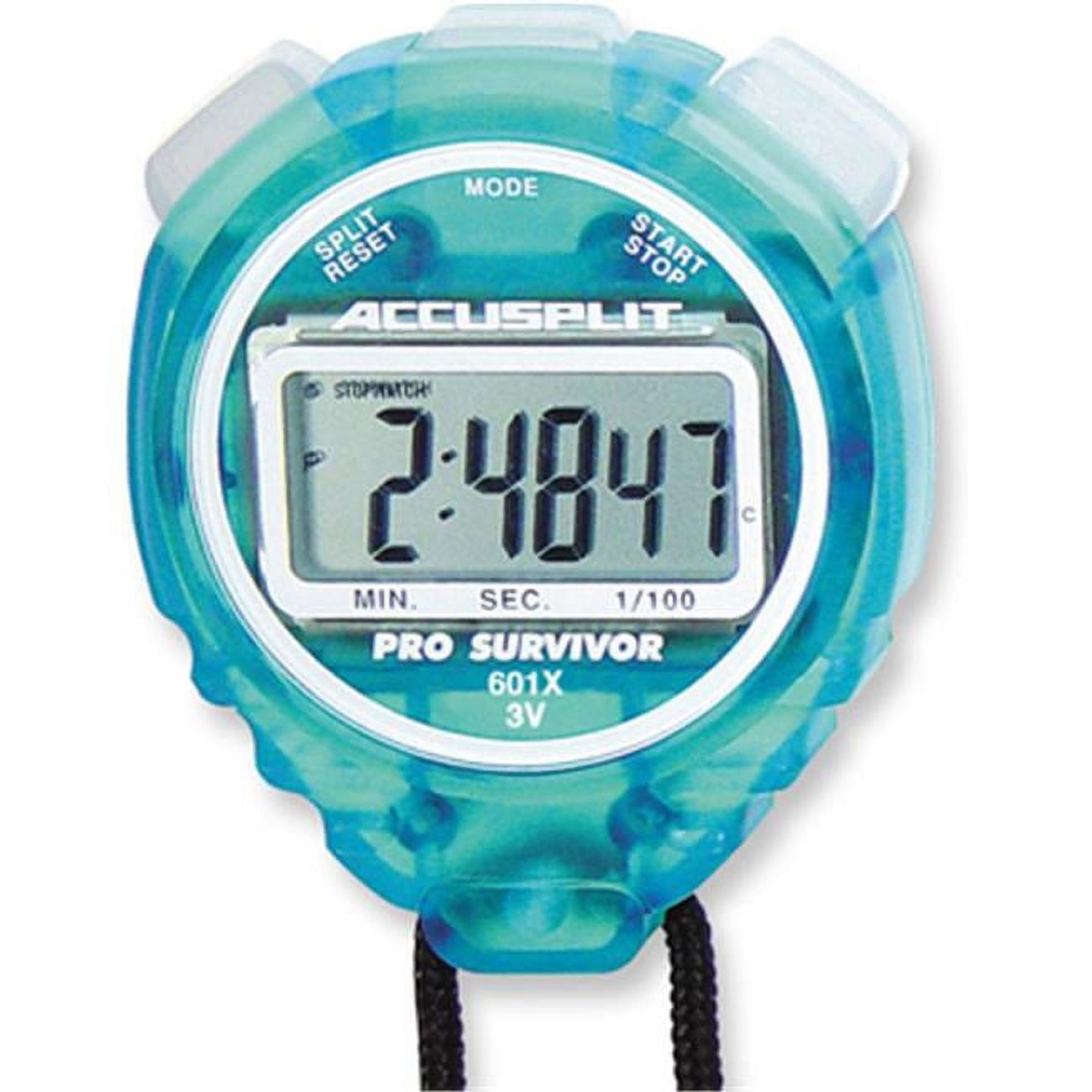 Aqua Polycarbonate Pro Survivor Stopwatch with Large Display