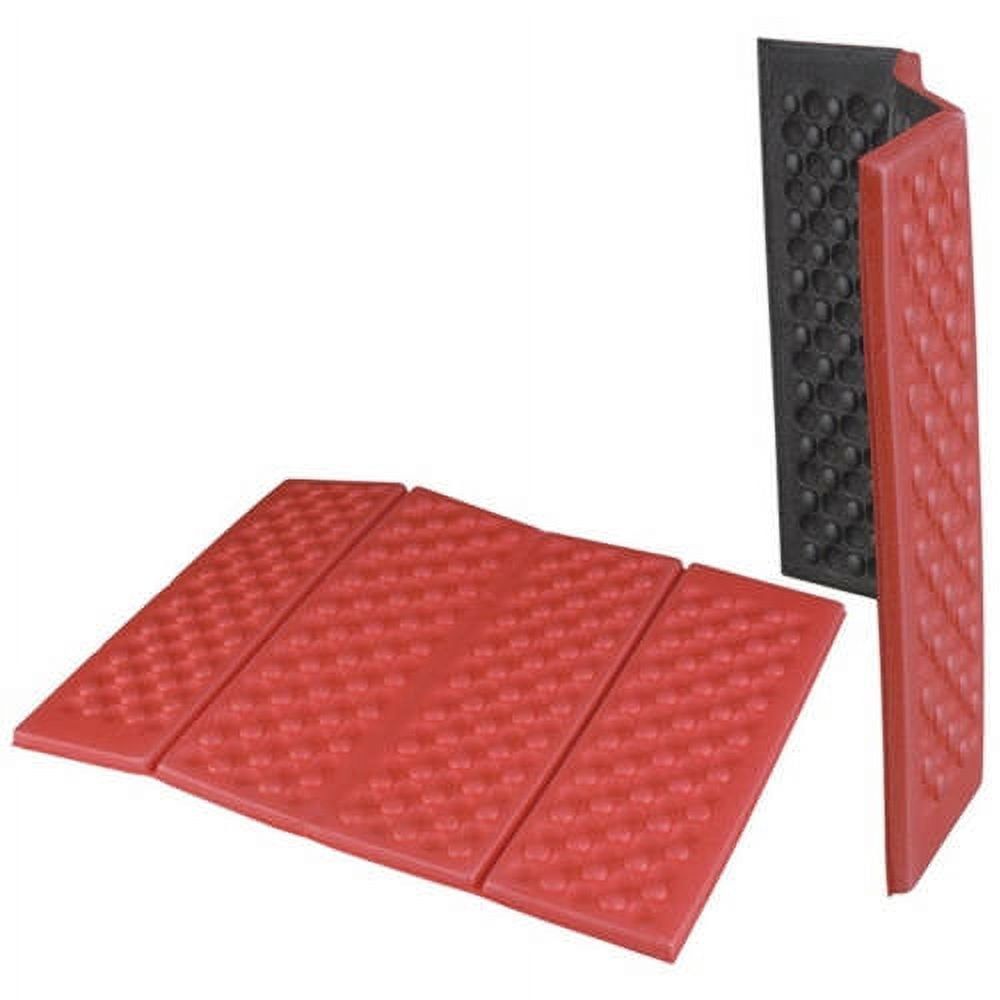 Red and Black Foldable Foam Outdoor Seat Pad