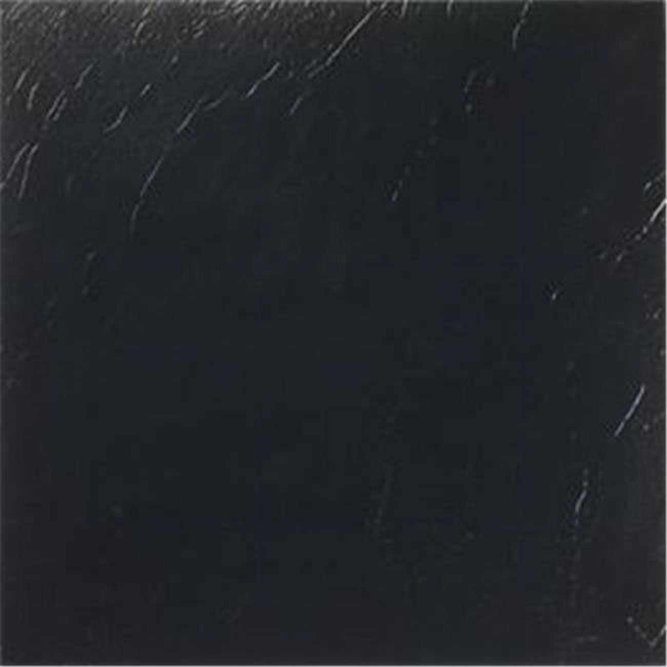 Black 12" x 12" Self-Adhesive Vinyl Floor Tile