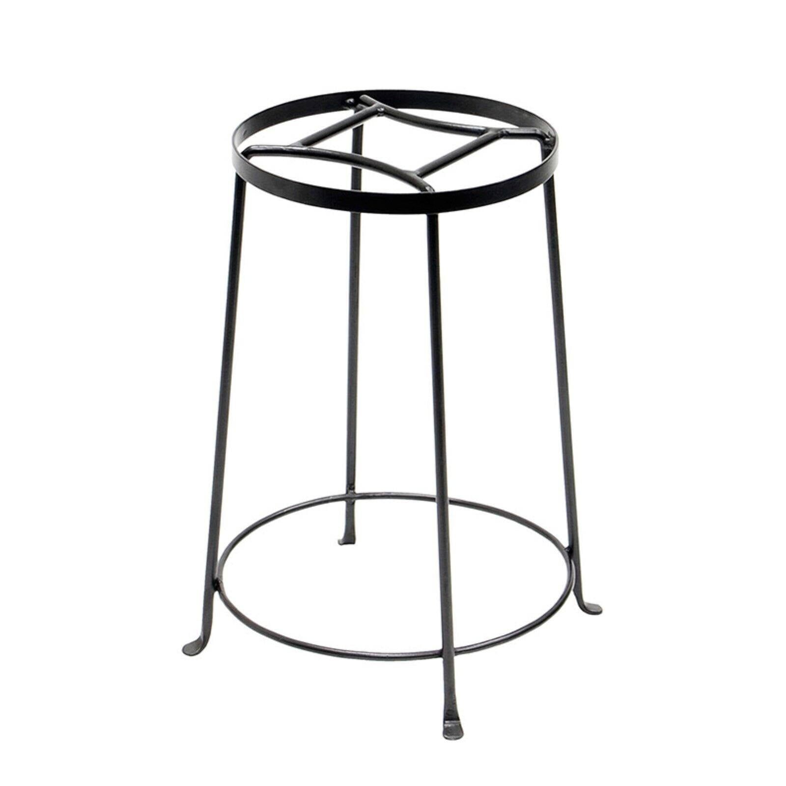 Graphite Wrought Iron Argyle Plant Stand, 18-inch Height