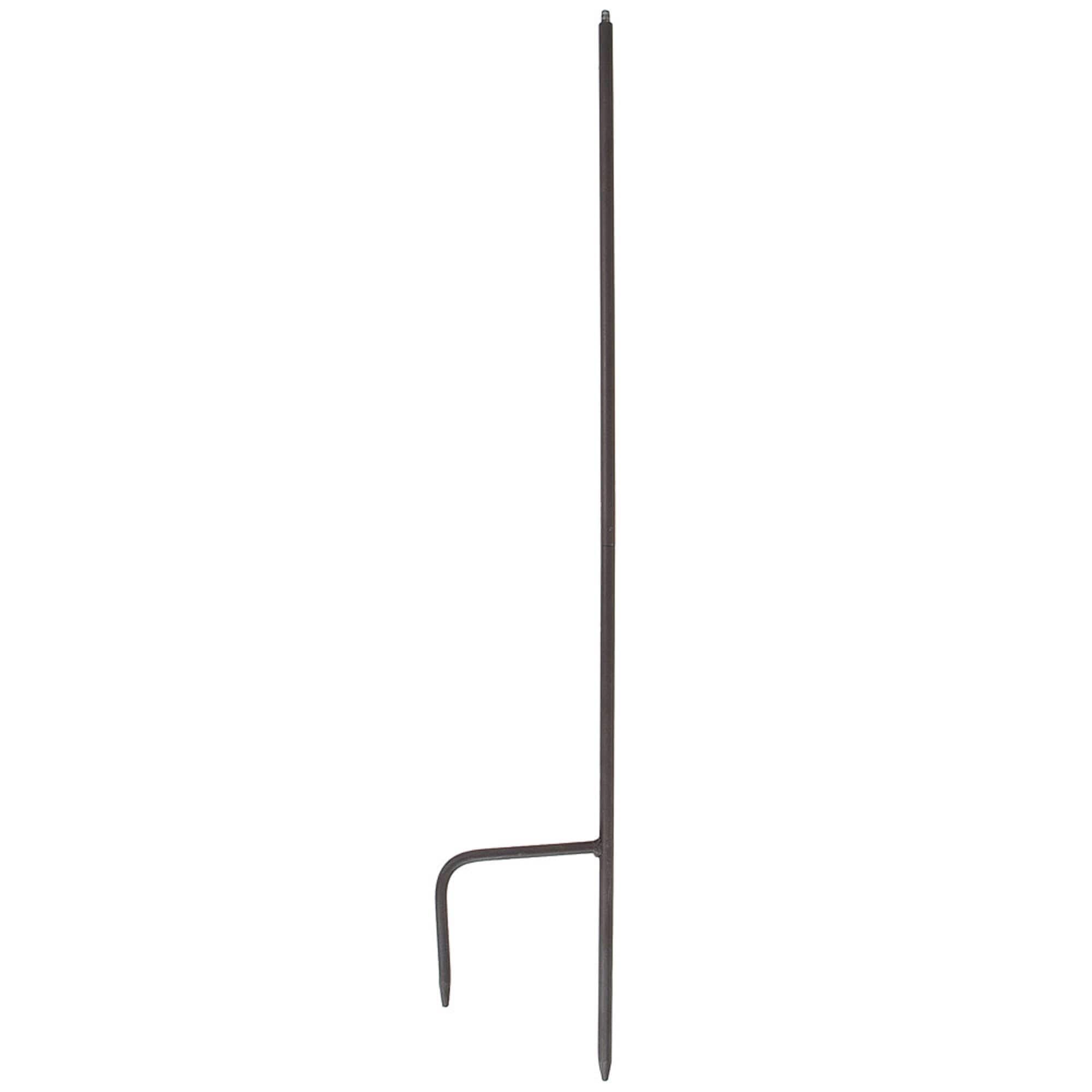 Roman Bronze 36" Wrought Iron Garden Stake with 2-Pronged Foot