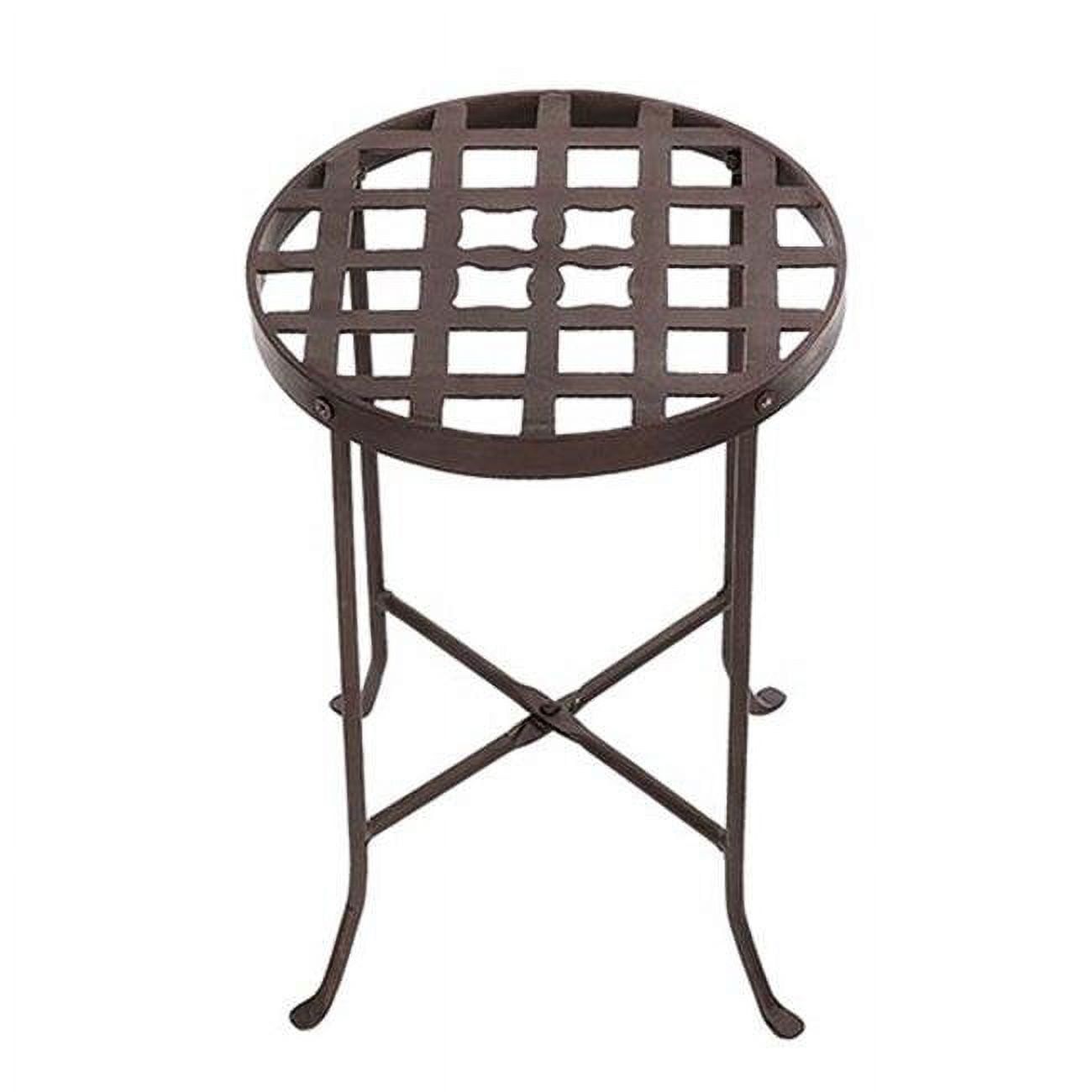 Medium Roman Bronze Wrought Iron Plant Stand