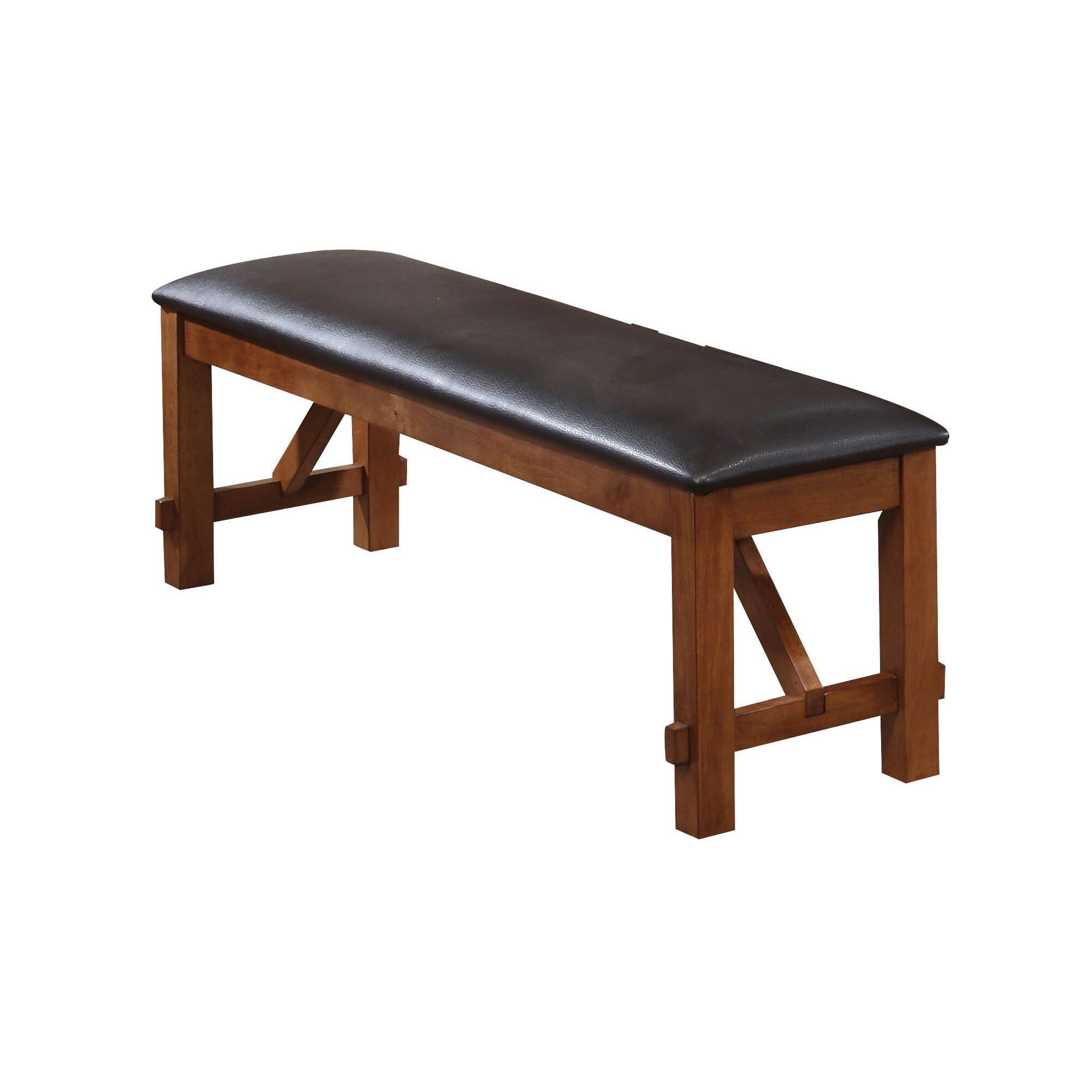 Apollo 60'' Espresso Walnut Farmhouse Dining Bench