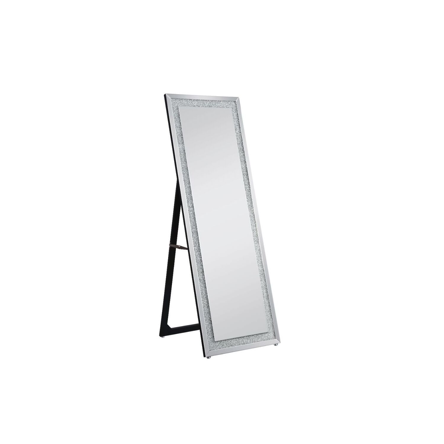 Elegant Full Length Rectangular Freestanding Wood Mirror