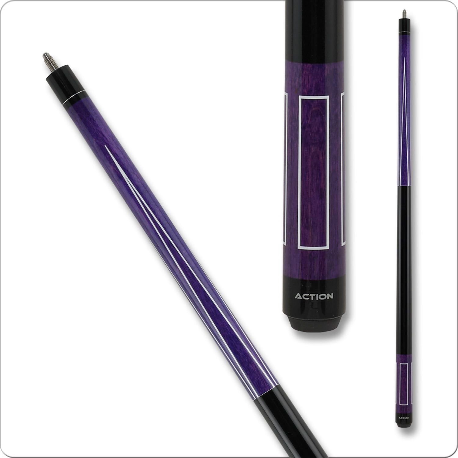 Purple and Black Maple 19 oz Pool Cue