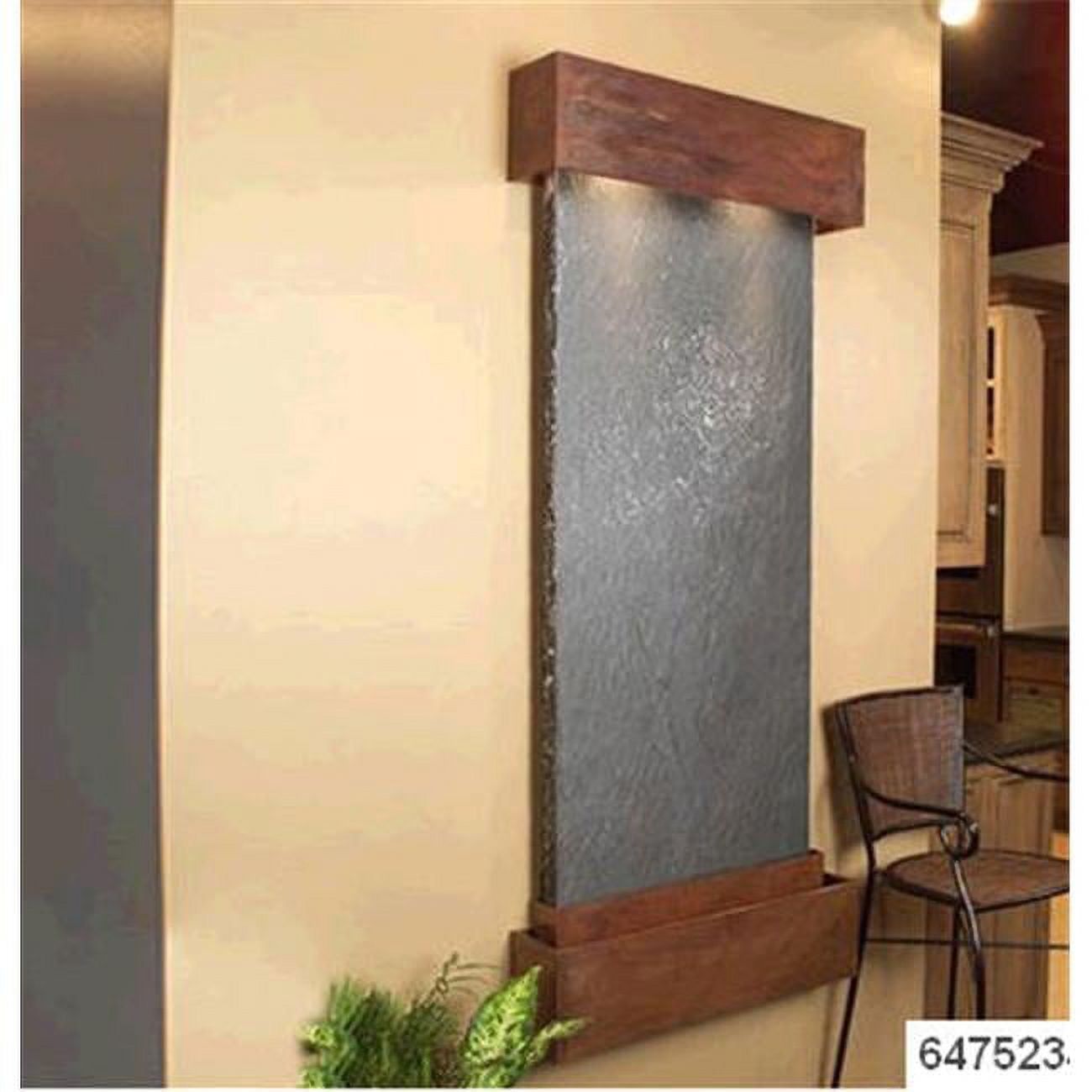 Rustic Copper and Black Featherstone Wall Fountain