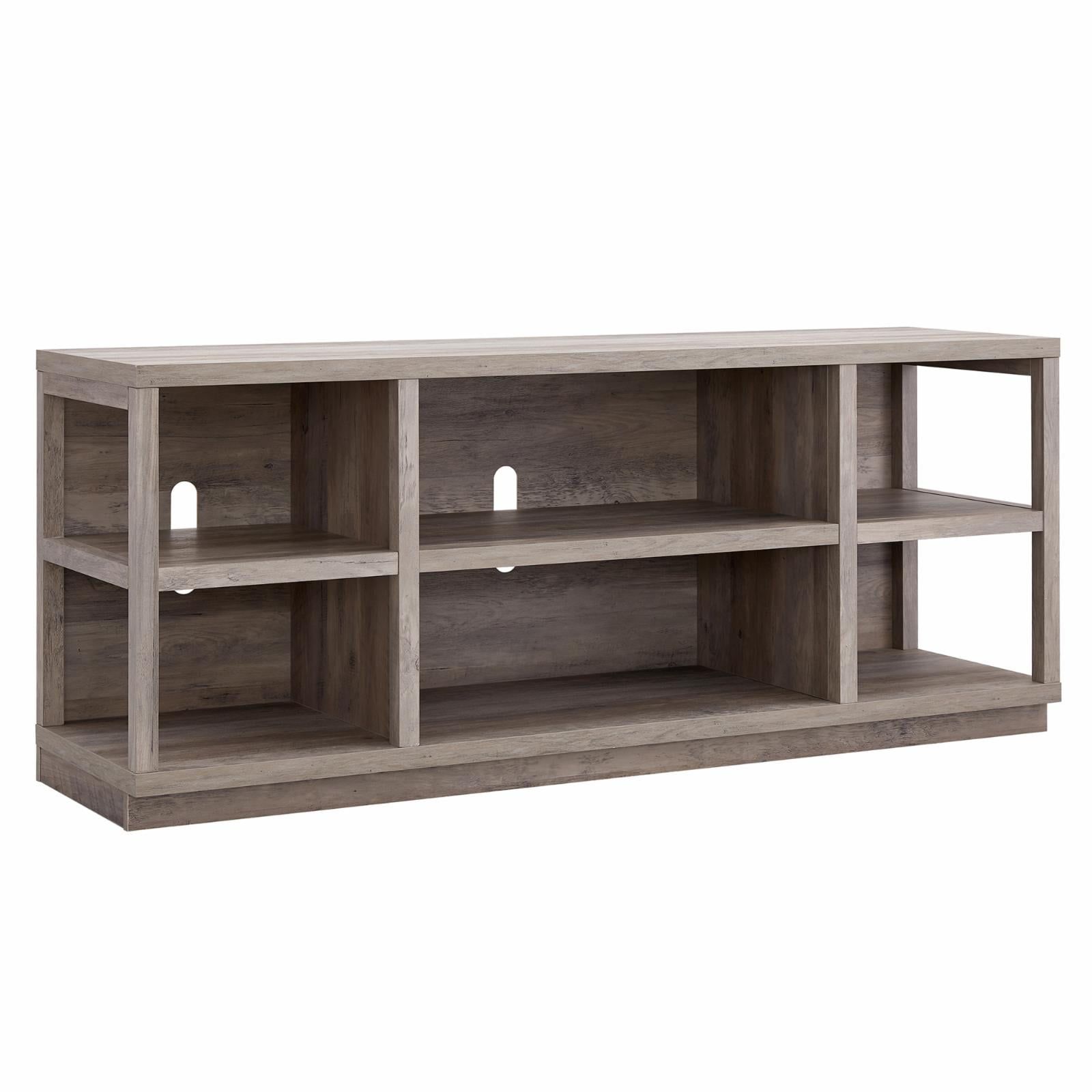 Freya Gray Oak 70-in Modern Metal Frame TV Stand